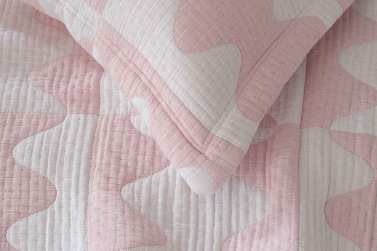 A Springtime Bedroom with Matelassé Magic - Double Stitch By Bedsure