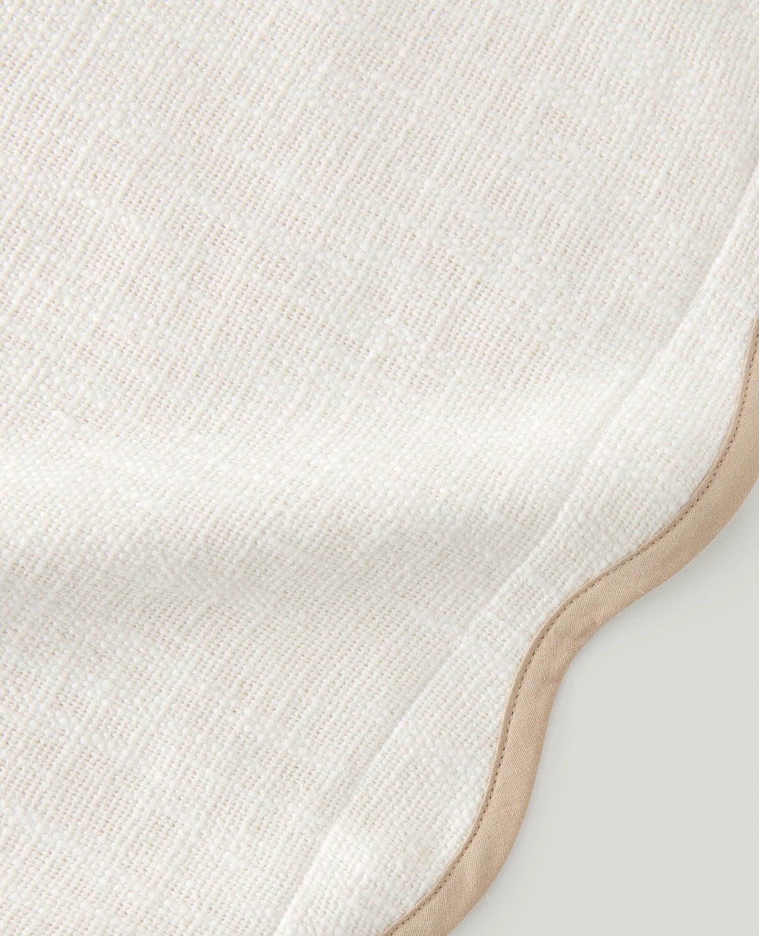 Cotton Scalloped Throw Pillow Cover - Double Stitch By Bedsure