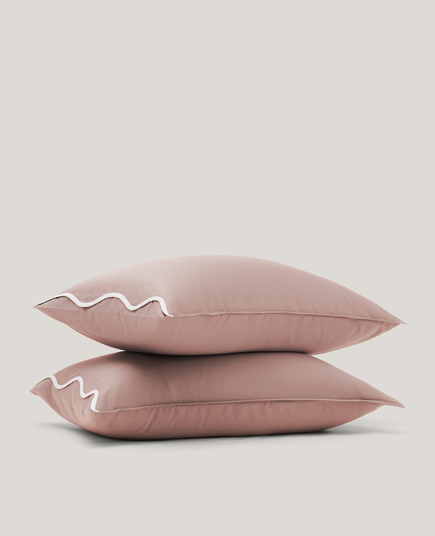 Cotton TENCEL™ Scalloped Pillowcases - Double Stitch By Bedsure