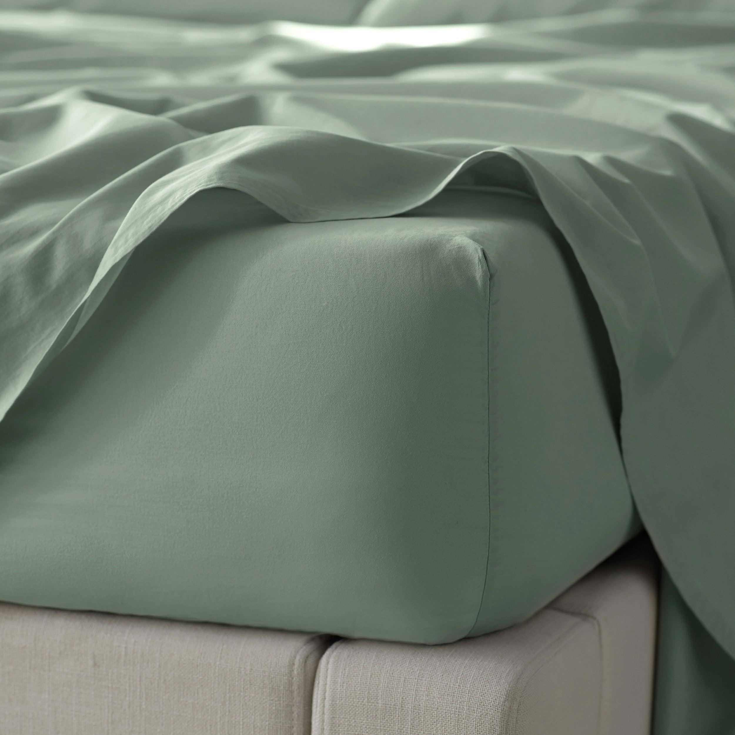Cotton TENCEL™ Sateen Fitted Sheet - Double Stitch By Bedsure