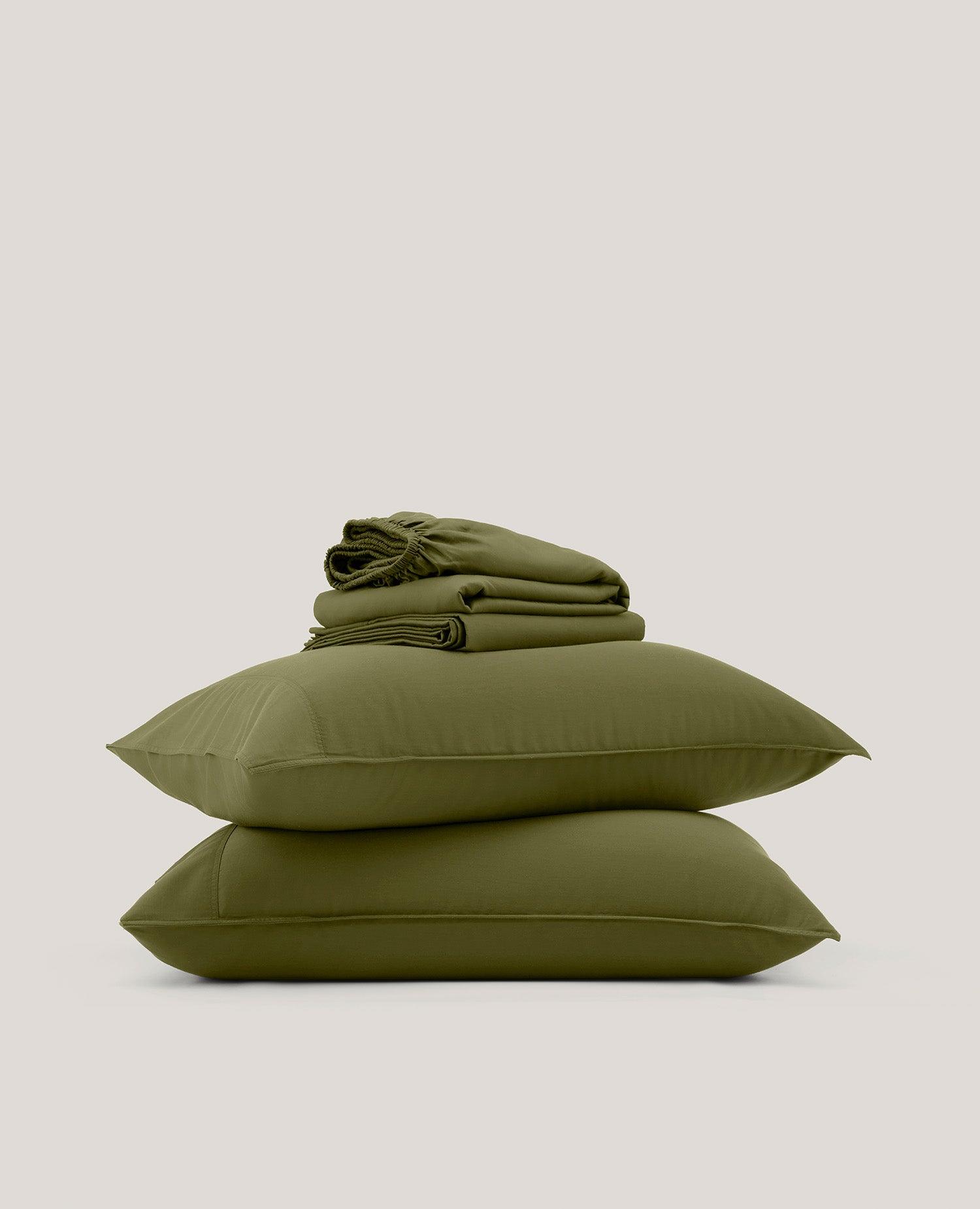 Cotton TENCEL™ Sateen Sheet Set - Double Stitch By Bedsure