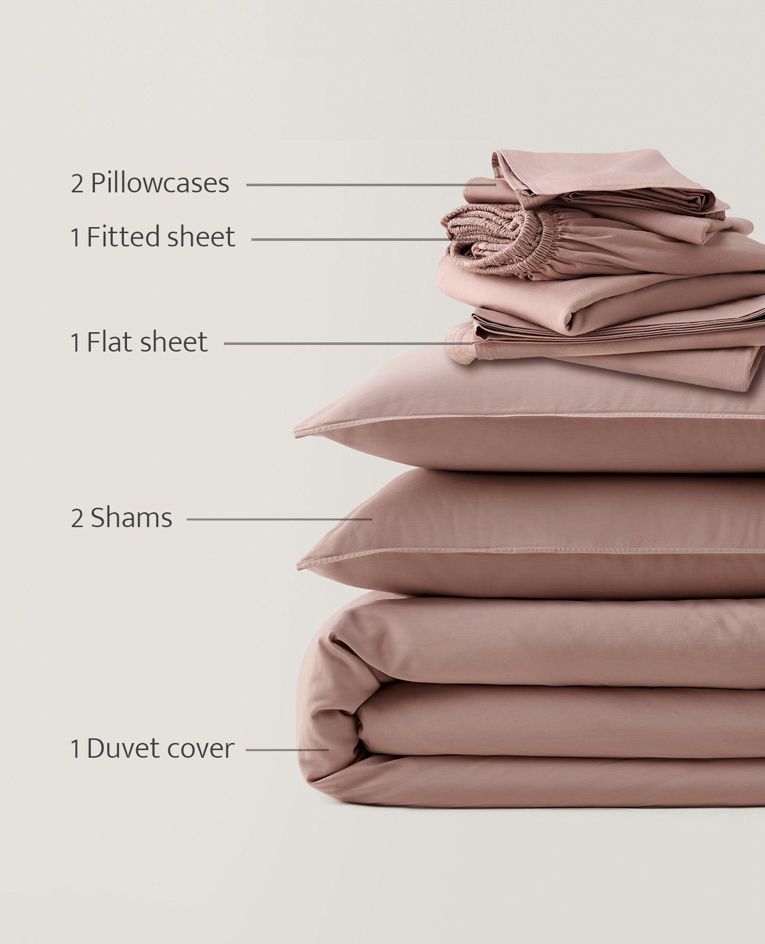 Cotton TENCEL™ Sateen Bundle - Double Stitch By Bedsure