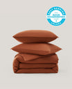 Perfect Blend 6535 Cotton TENCEL™ Sateen Duvet Cover Set - Double Stitch By Bedsure