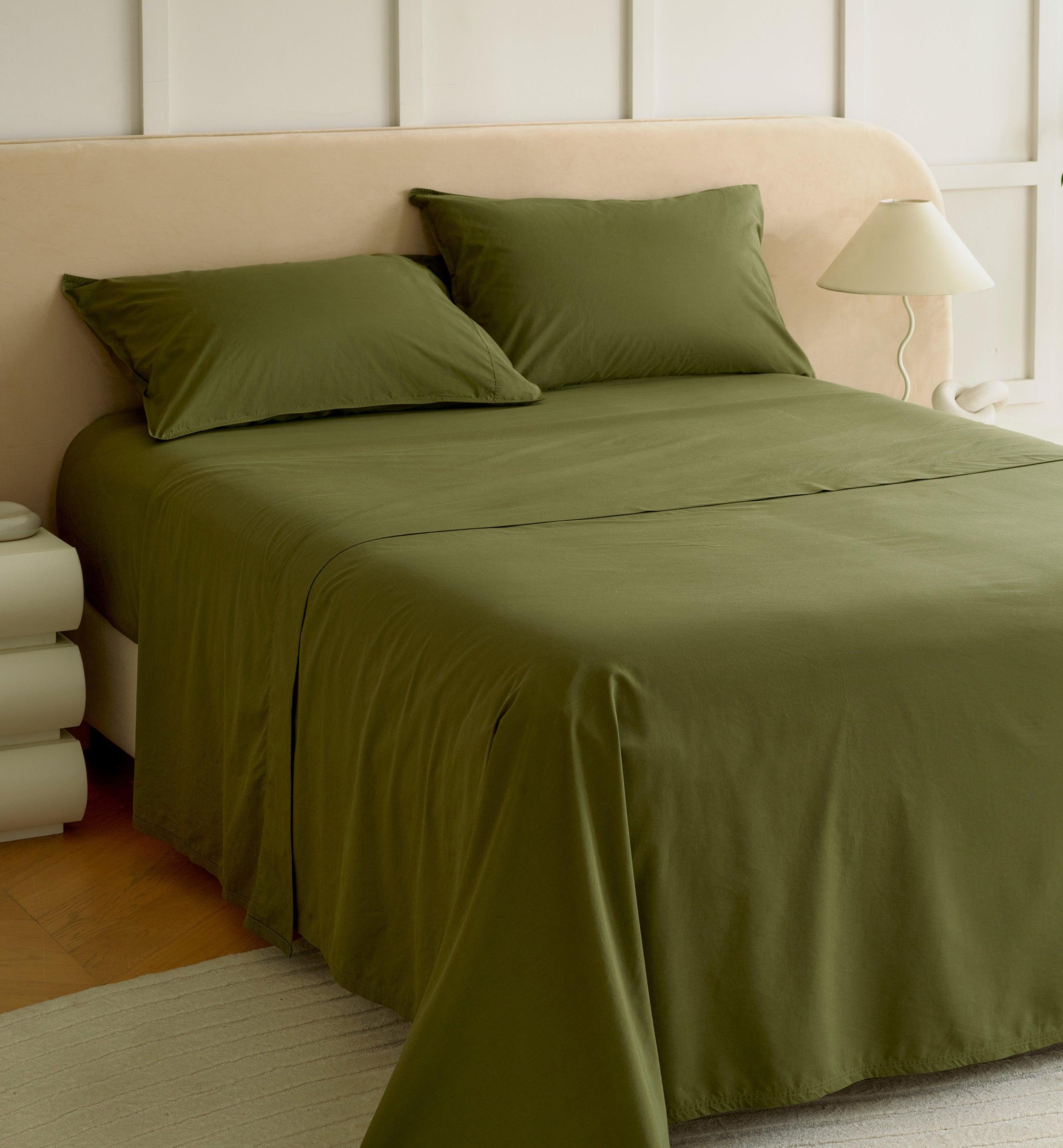 Perfect Blend 6535 Cotton TENCEL™ Percale Sheet Set - Double Stitch By Bedsure