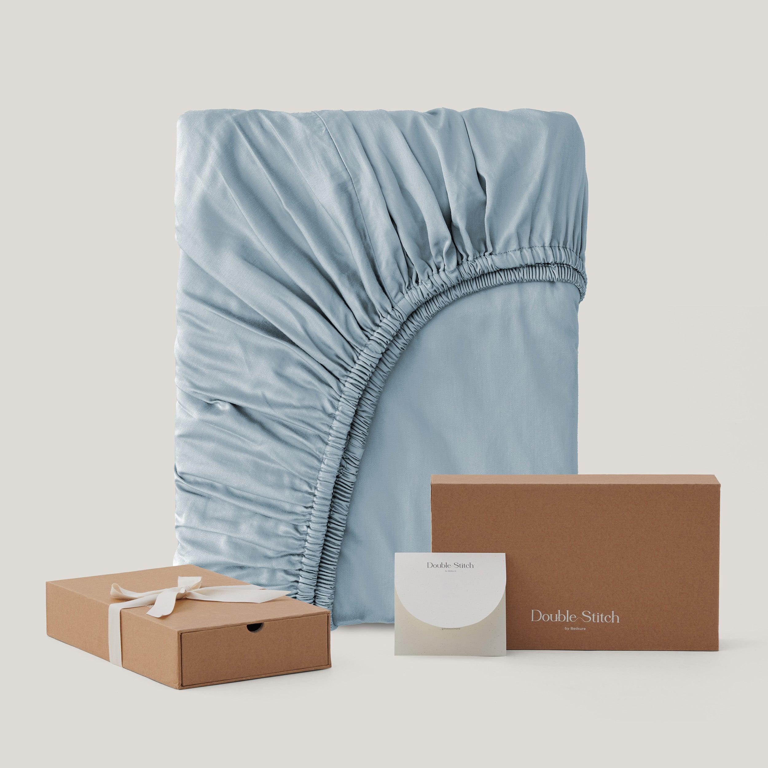 Cotton TENCEL™ Sateen Fitted Sheet - Double Stitch By Bedsure