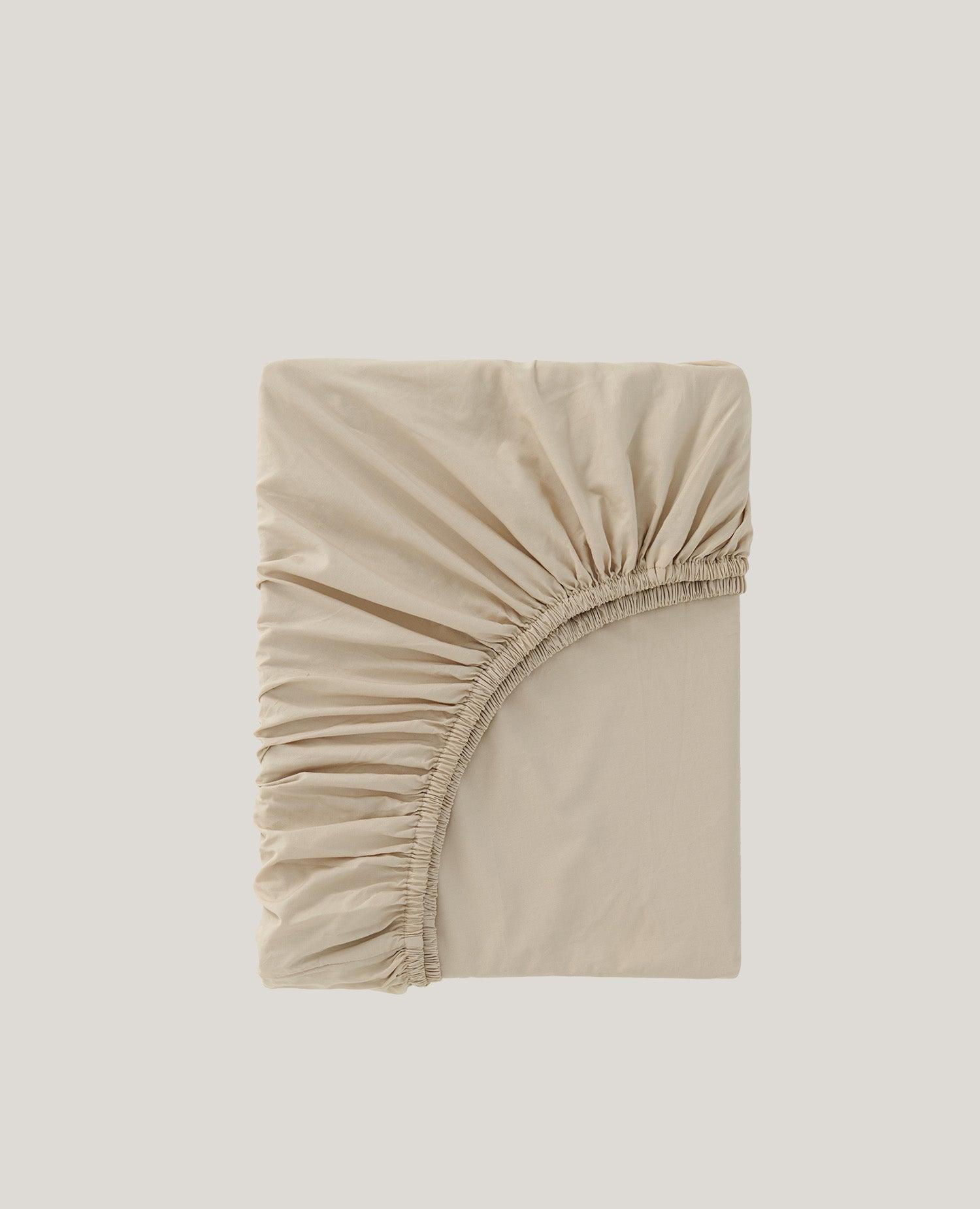 Perfect Blend 6535 Cotton TENCEL™ Percale Fitted Sheet - Double Stitch By Bedsure