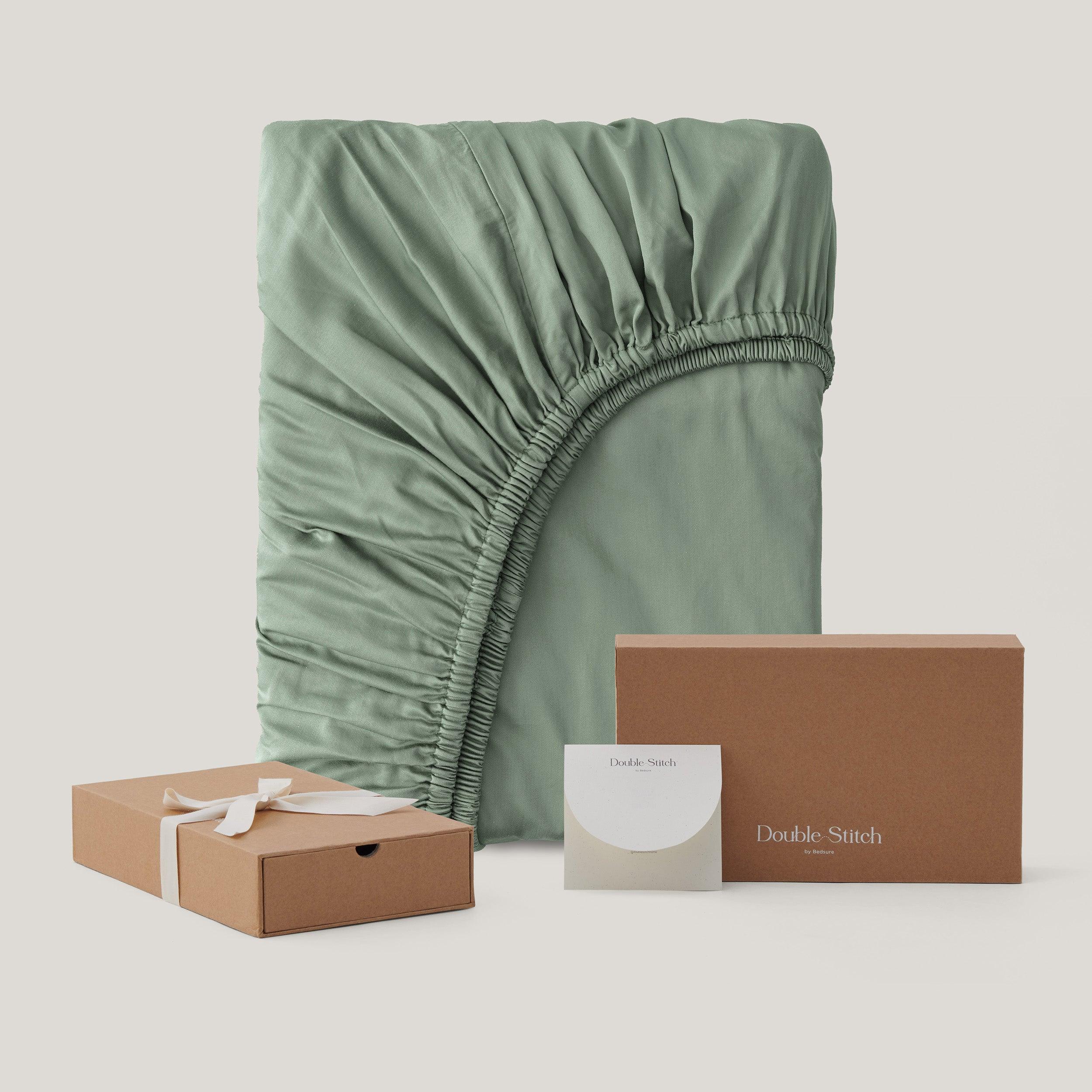 Cotton TENCEL™ Sateen Fitted Sheet - Double Stitch By Bedsure