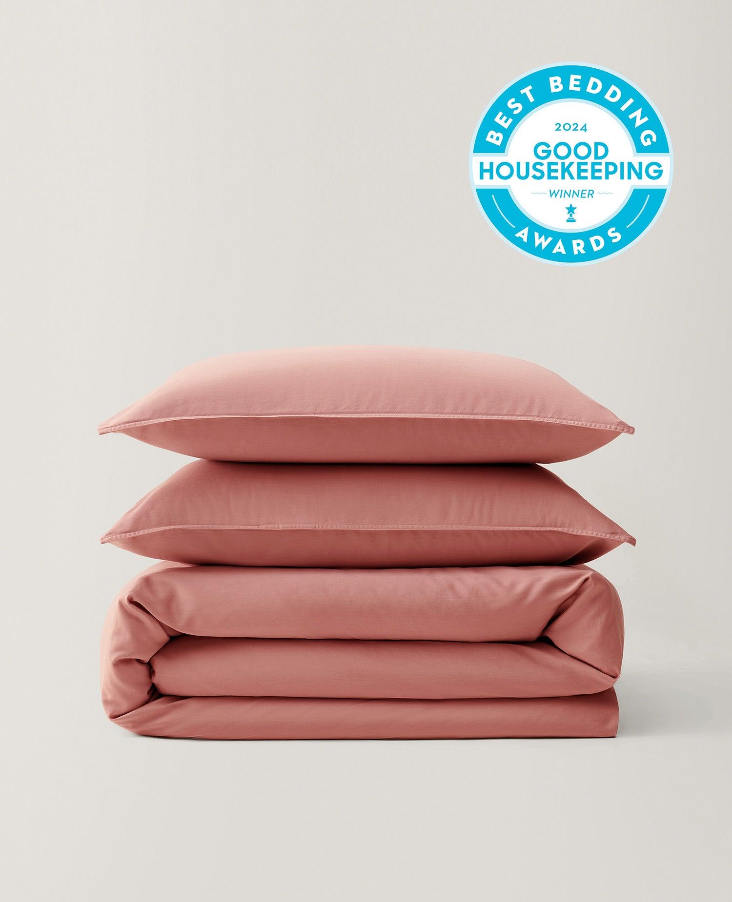 Perfect Blend 6535 Cotton TENCEL™ Sateen Duvet Cover Set - Double Stitch By Bedsure