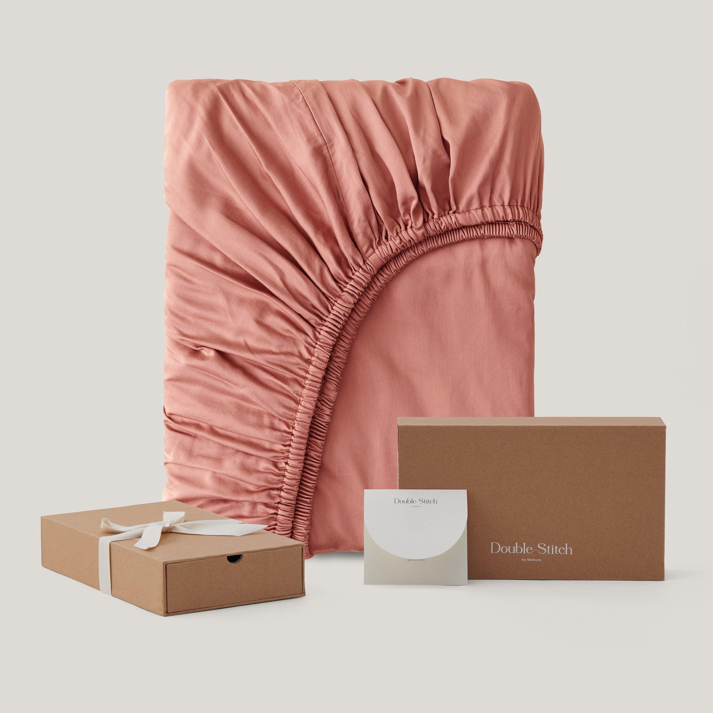Cotton TENCEL™ Sateen Fitted Sheet - Double Stitch By Bedsure