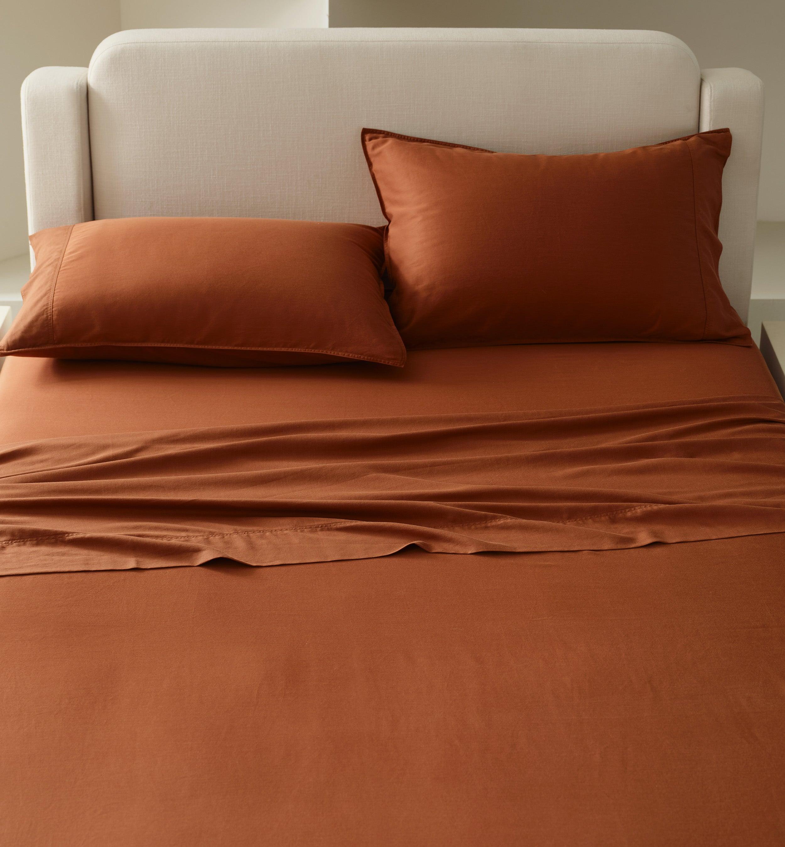 Cotton TENCEL™ Sateen Sheet Set - Double Stitch By Bedsure