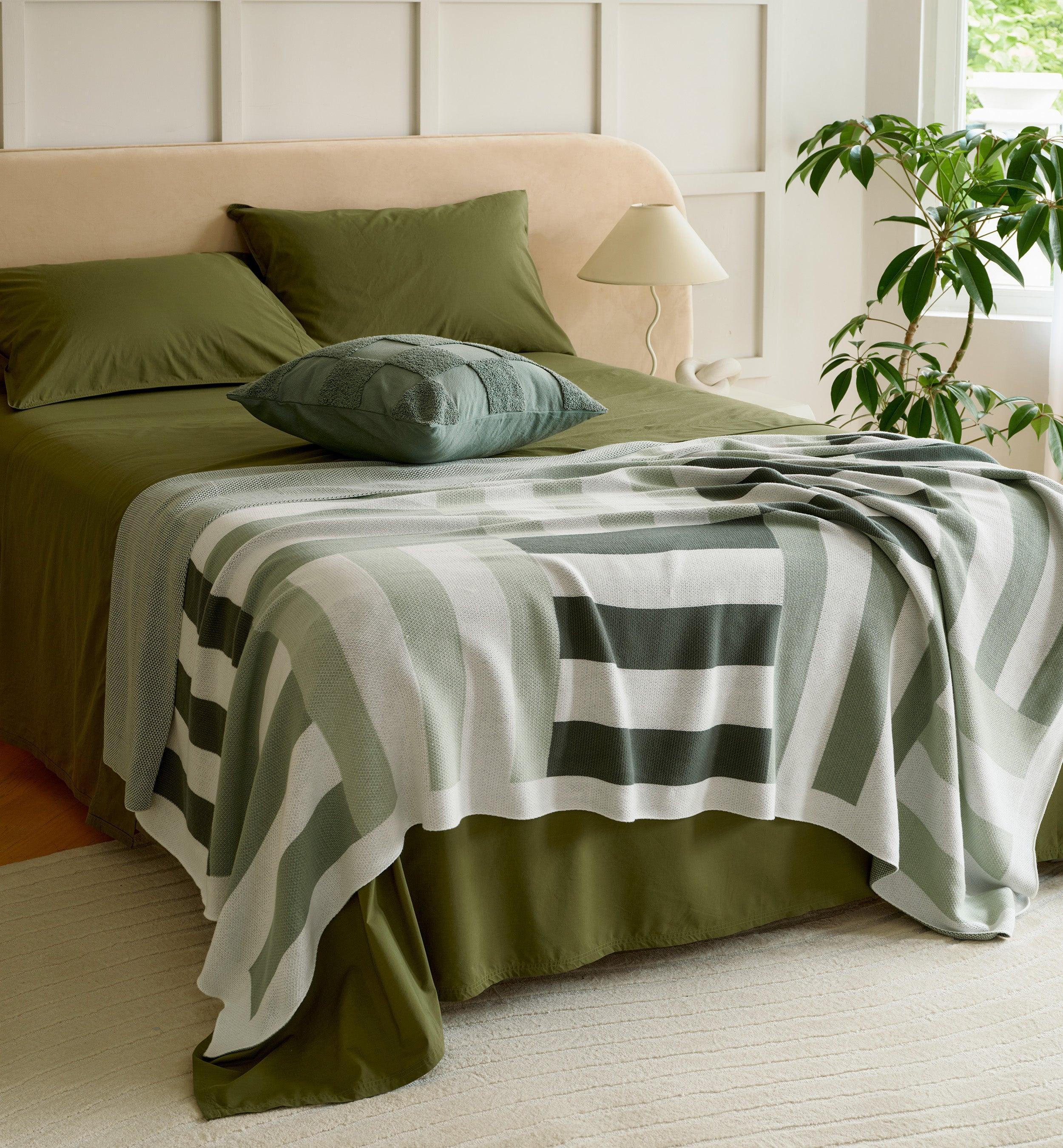 Perfect Blend 6535 Cotton TENCEL™ Percale Sheet Set - Double Stitch By Bedsure