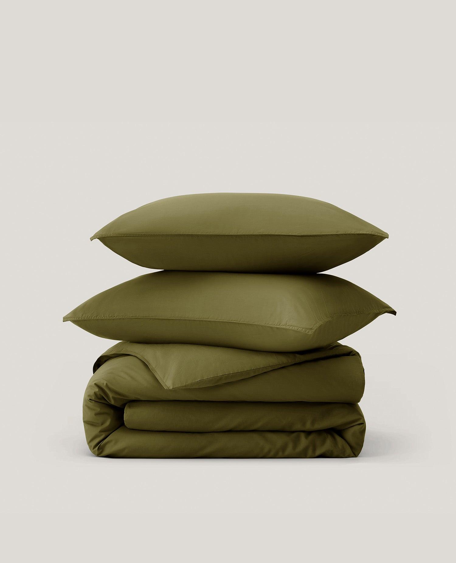Cotton TENCEL™ Percale Duvet Cover Set - Double Stitch By Bedsure