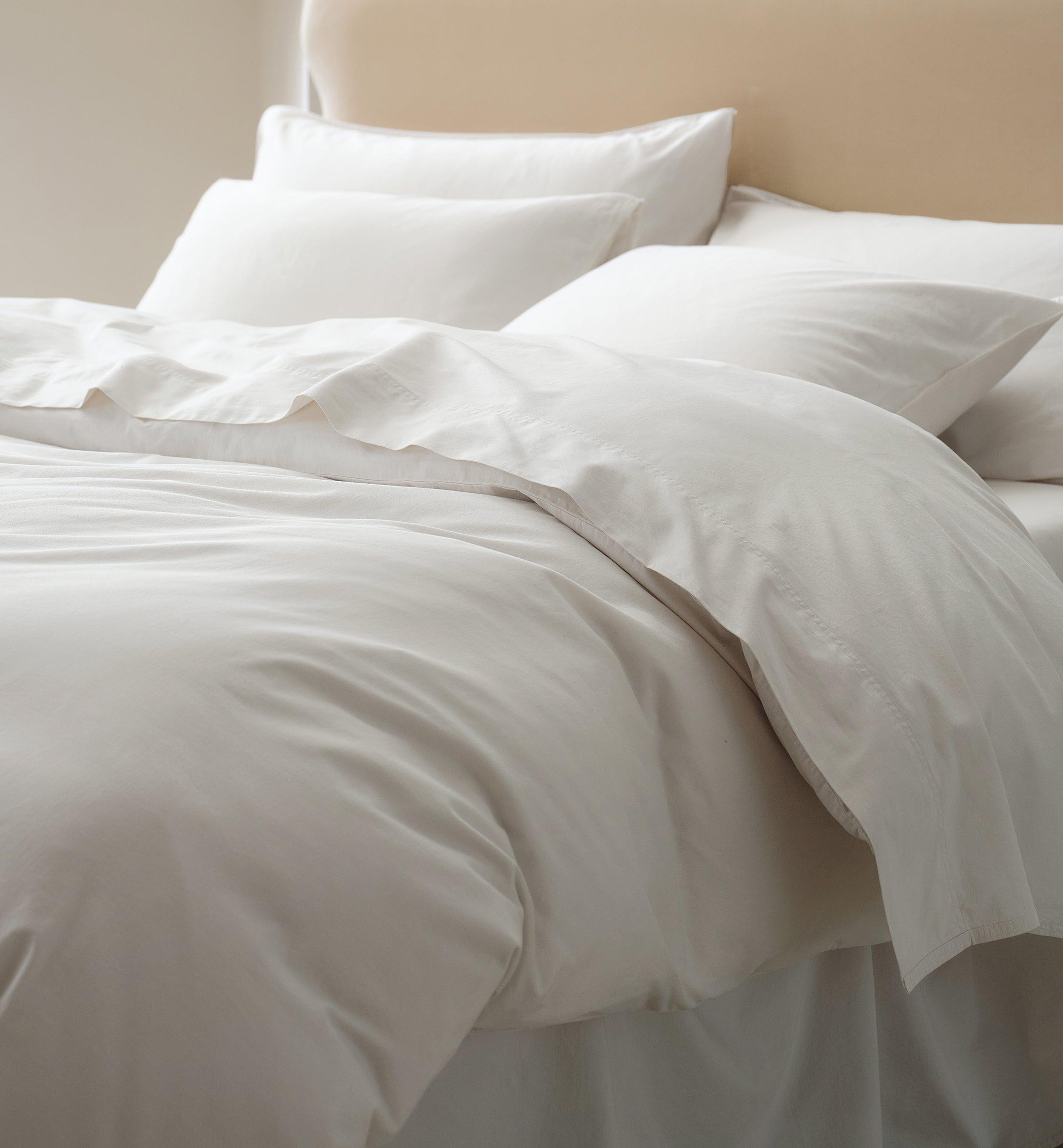 Organic Cotton Duvet Cover Set - Double Stitch By Bedsure