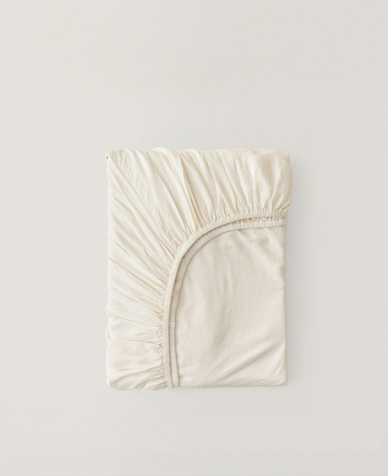 Linen TENCEL™ Lyocell Fitted Sheet - Double Stitch By Bedsure