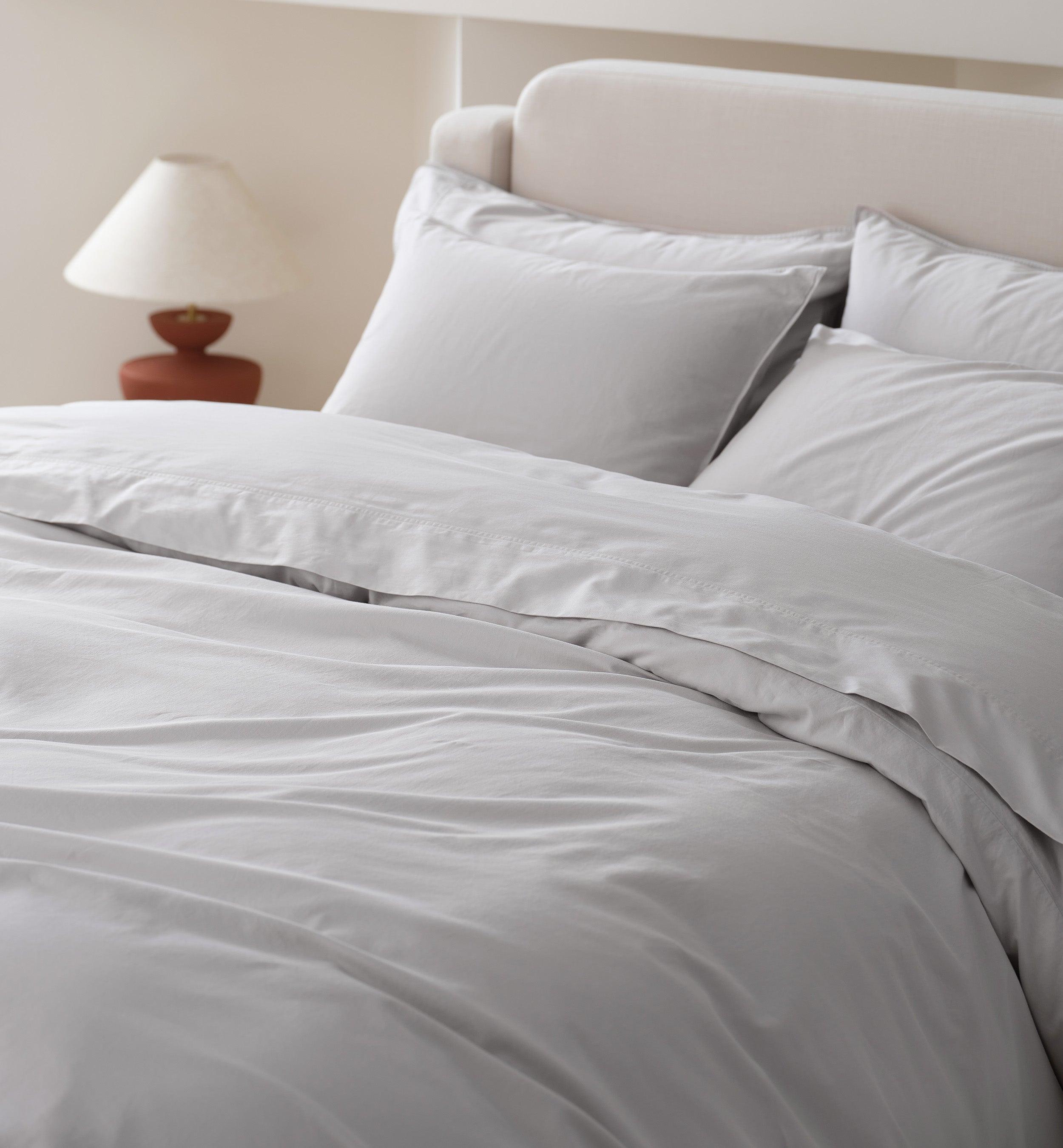 Organic Cotton Duvet Cover Set - Double Stitch By Bedsure
