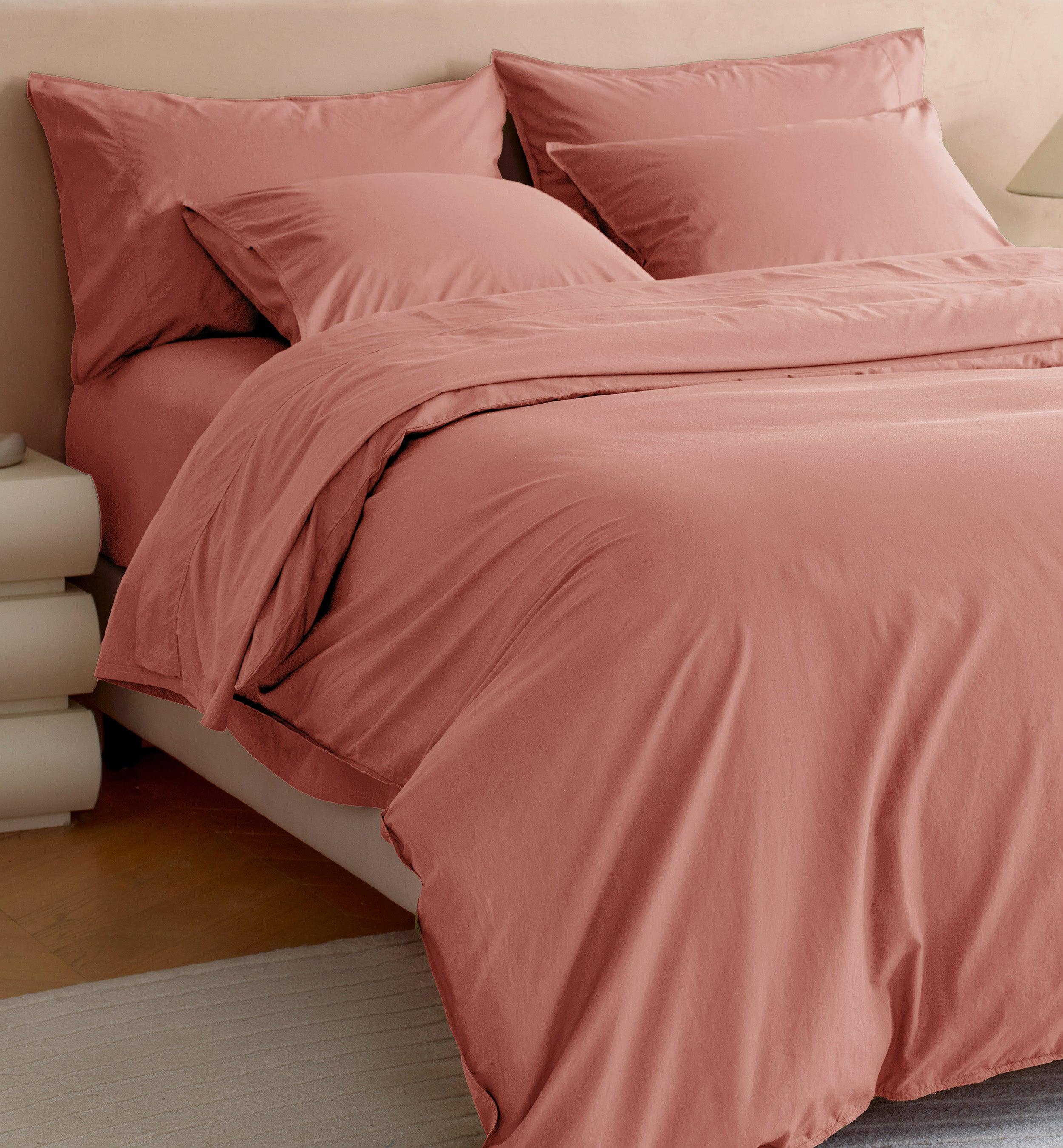 Cotton TENCEL™ Percale Duvet Cover Set - Double Stitch By Bedsure