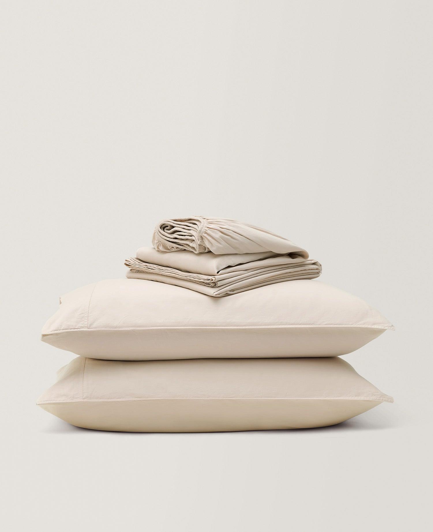 Organic Cotton Sheet Set - Double Stitch By Bedsure