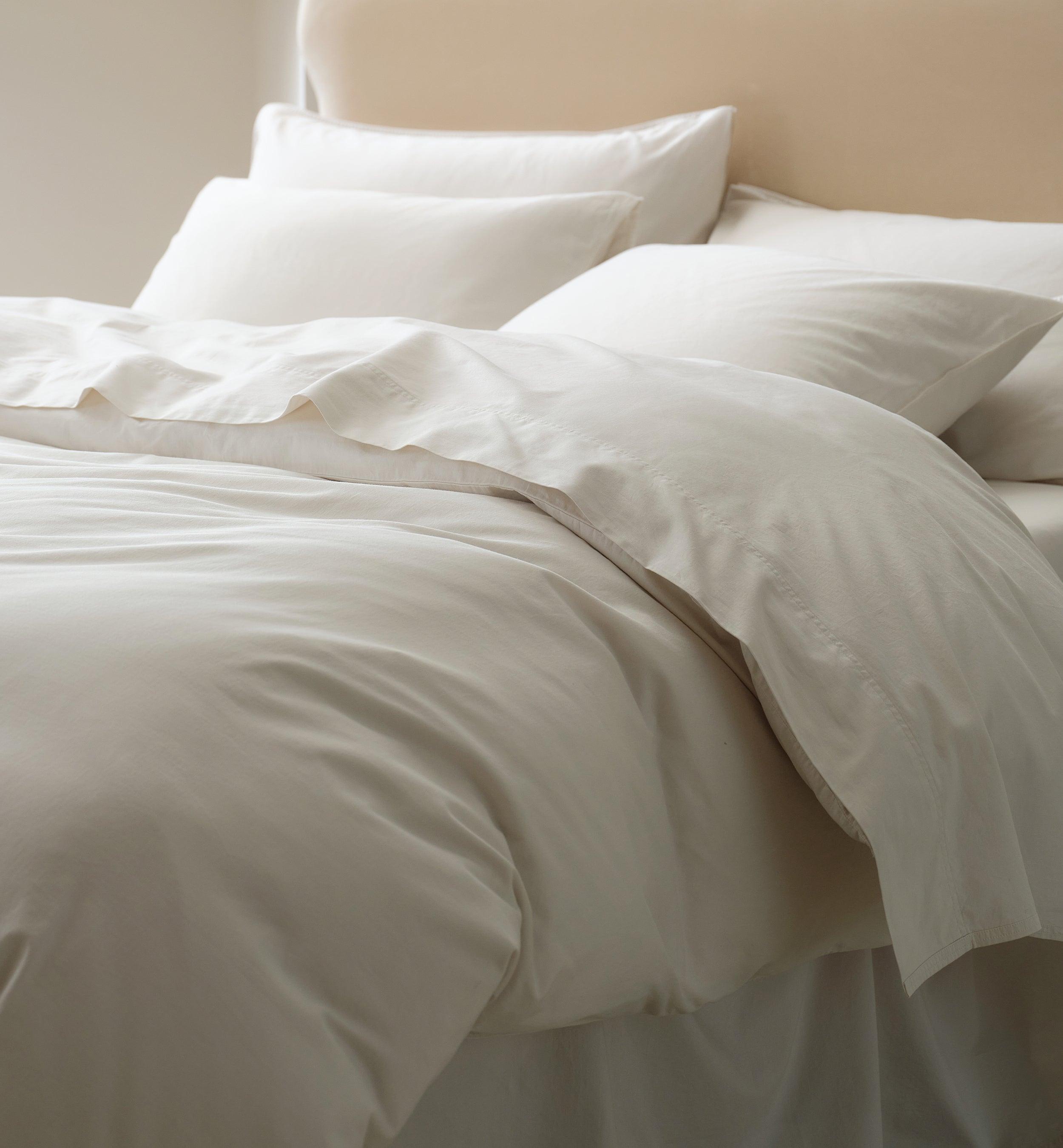 Organic Cotton Duvet Cover Set - Double Stitch By Bedsure