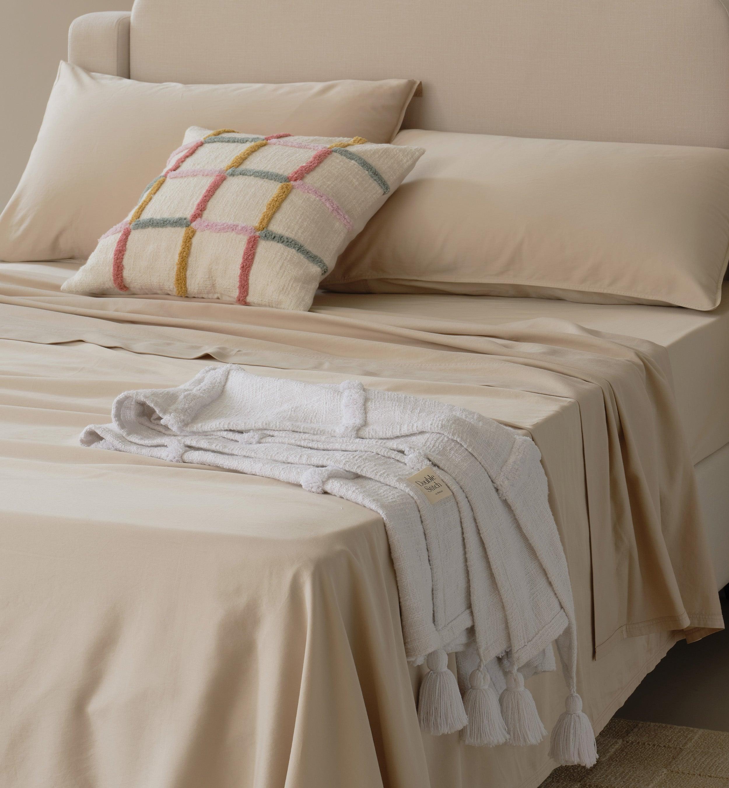 Cotton TENCEL™ Sateen Sheet Set - Double Stitch By Bedsure