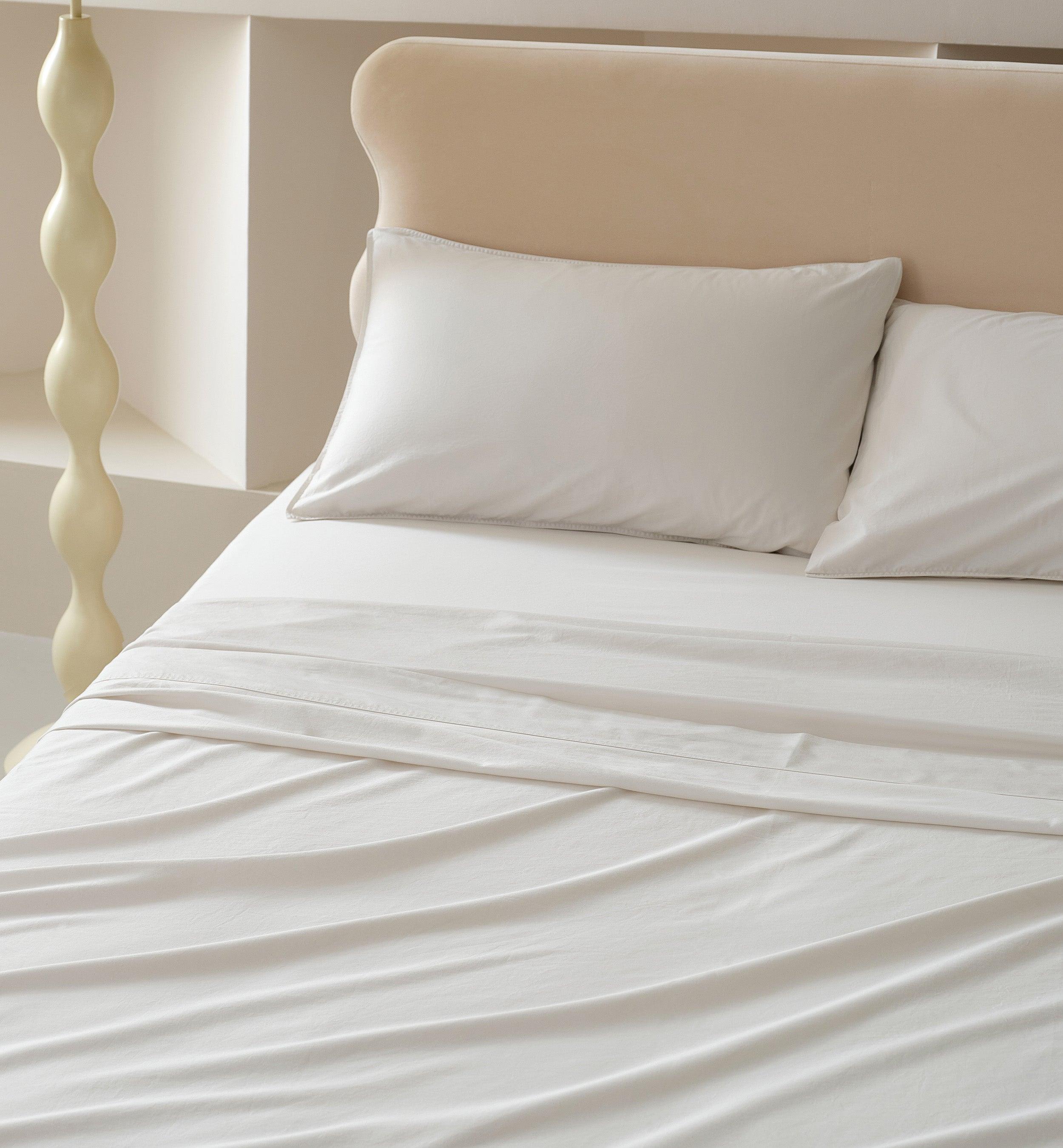 Organic Cotton Sheet Set - Double Stitch By Bedsure