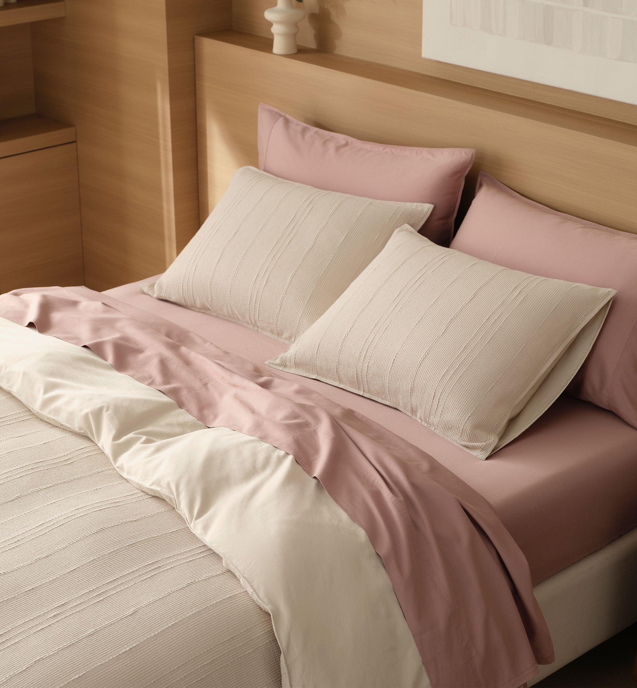 Striped Cotton TENCEL™ Lyocell Duvet Cover Set