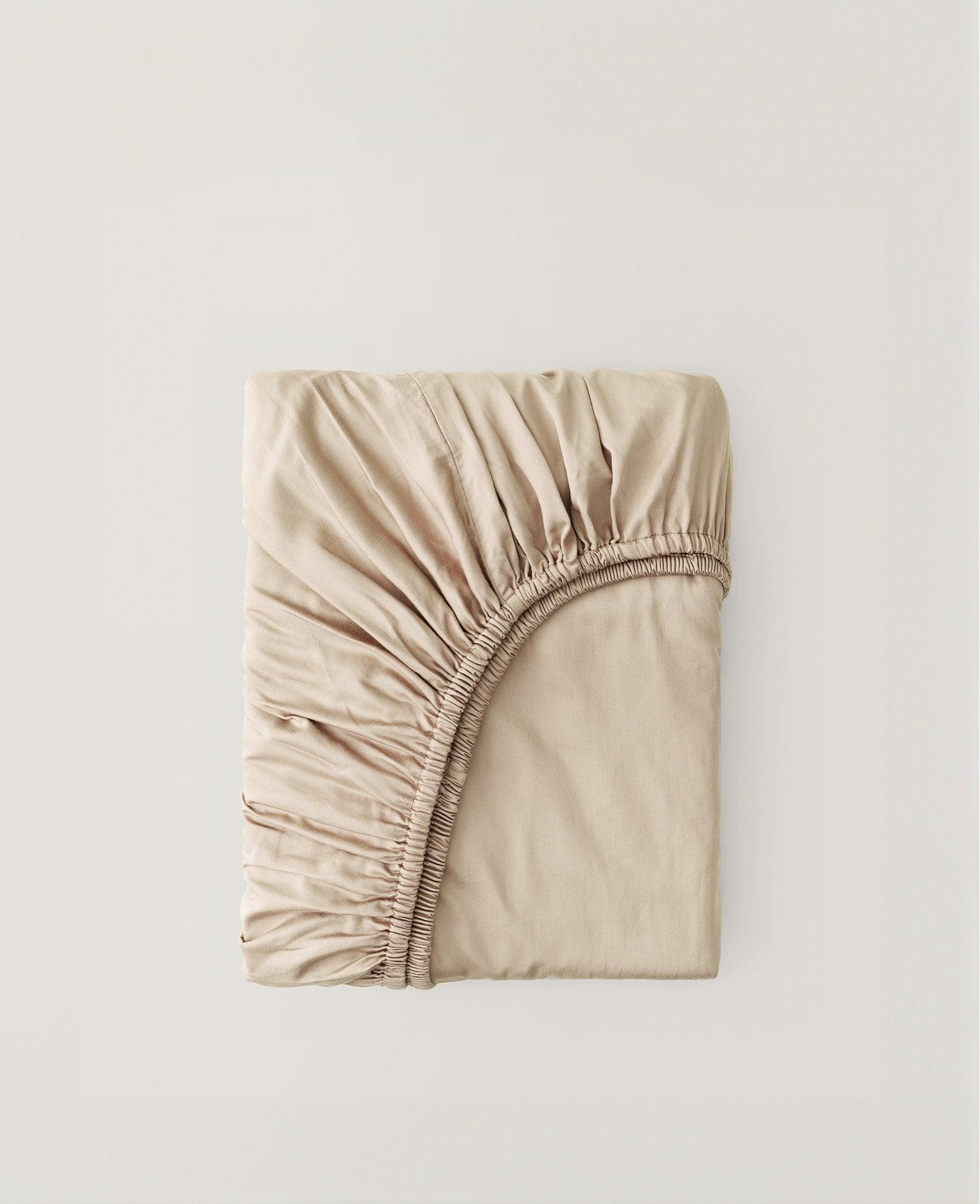Cotton TENCEL™ Sateen Fitted Sheet - Double Stitch By Bedsure