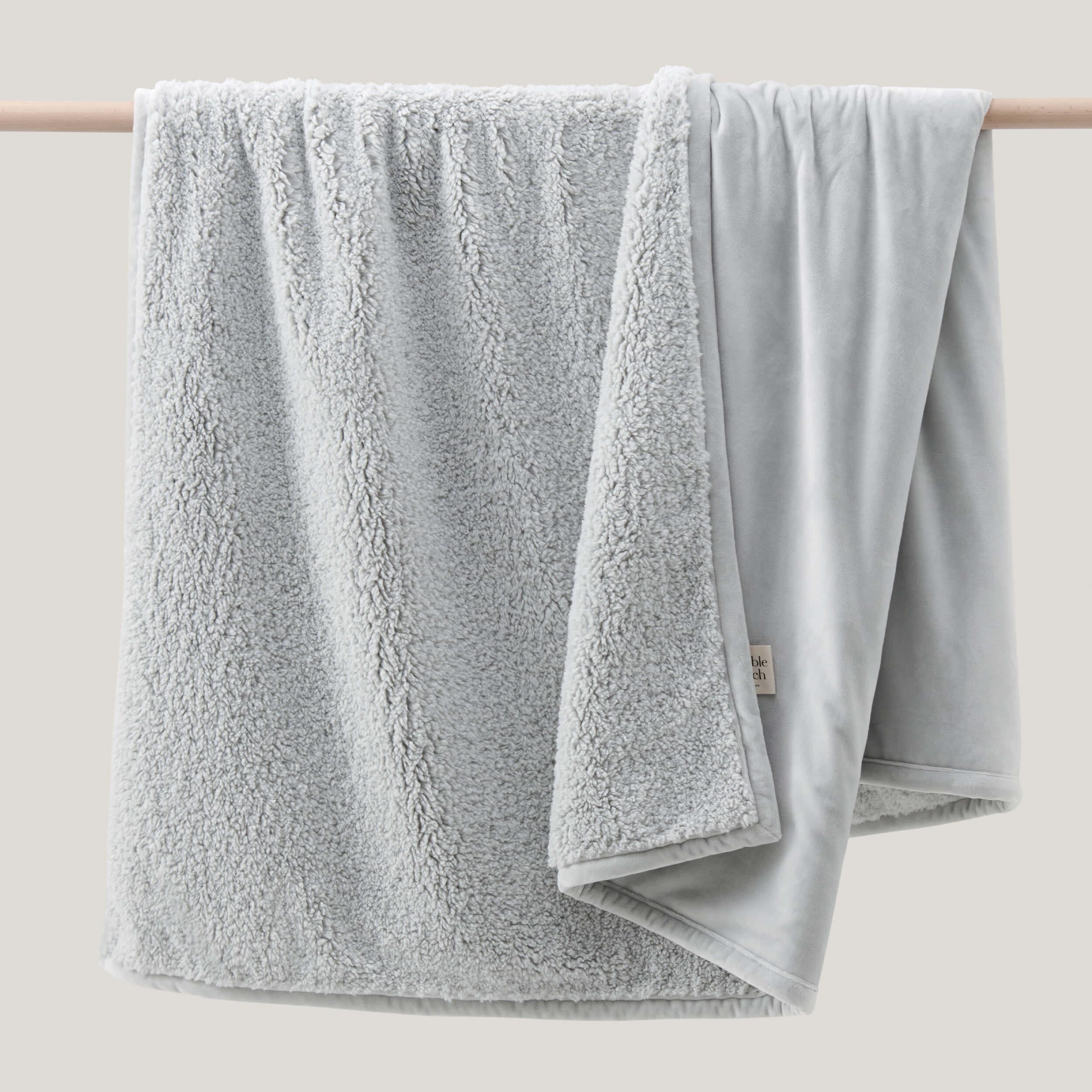 Faux Fur Shearling Throw Blanket - Double Stitch By Bedsure