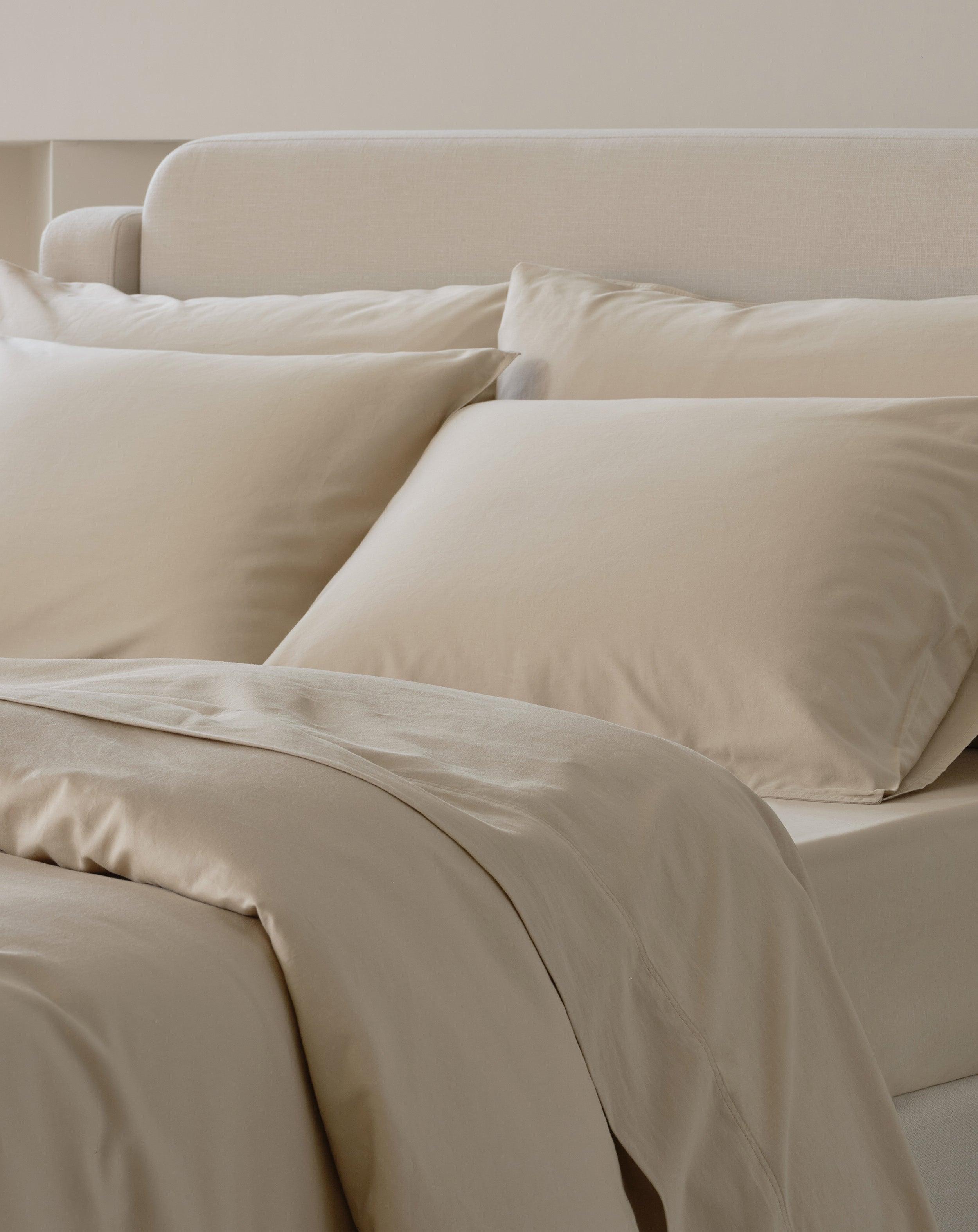 Perfect Blend 6535 Cotton TENCEL™ Sateen Duvet Cover Set - Double Stitch By Bedsure