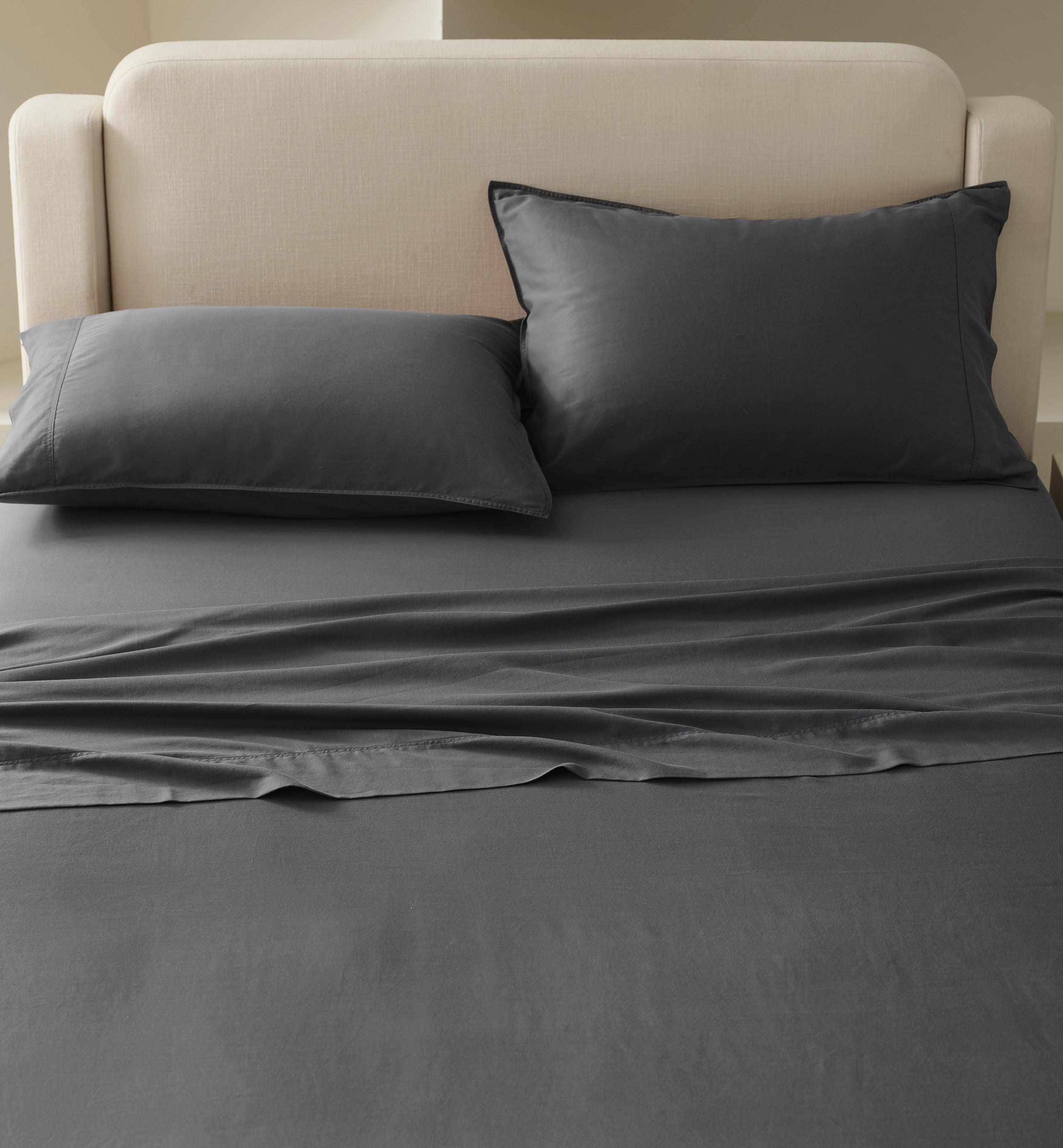 Cotton TENCEL™ Sateen Sheet Set - Double Stitch By Bedsure