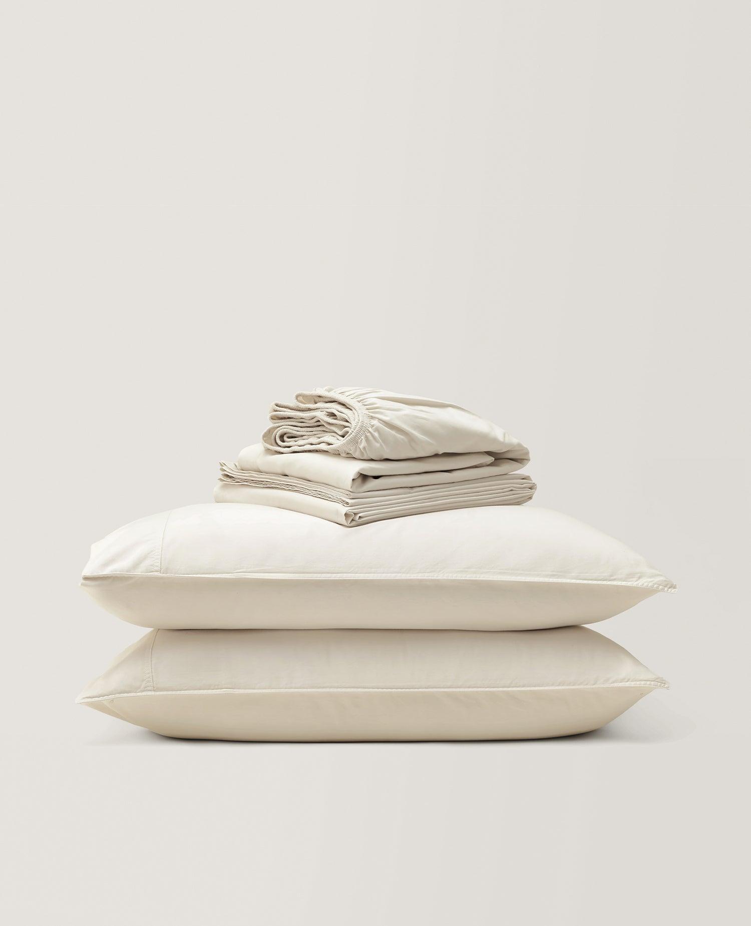 Organic Cotton Sheet Set - Double Stitch By Bedsure
