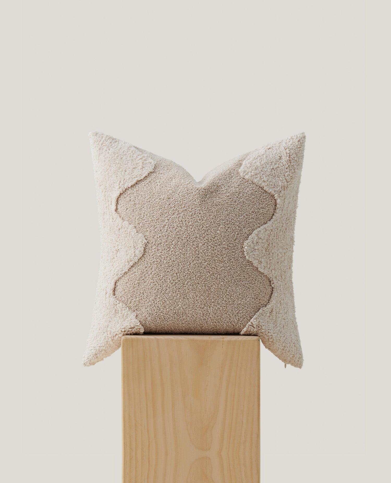 Tufted Cotton Wave Throw Pillow Cover - Double Stitch By Bedsure
