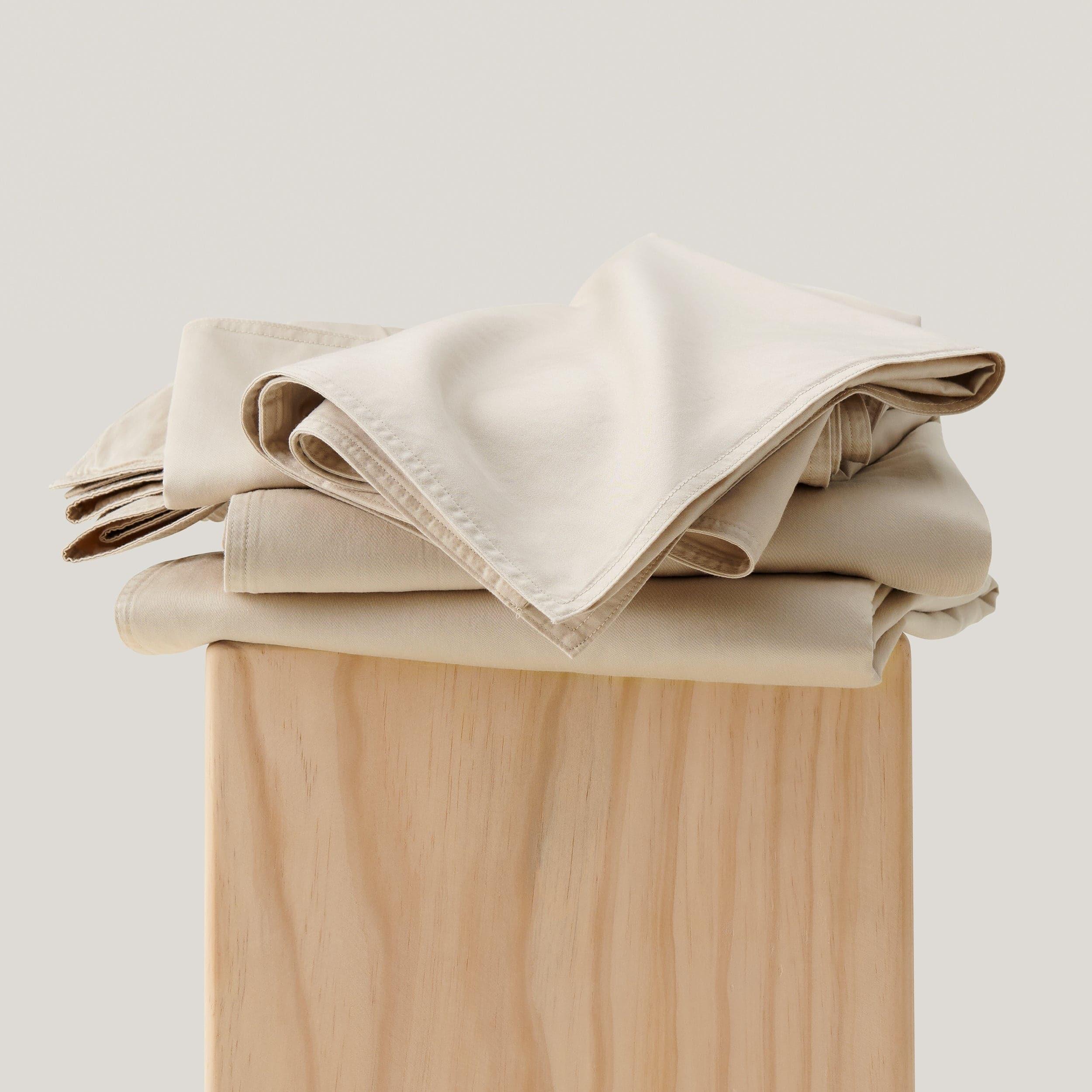 Perfect Blend 6535 Cotton TENCEL™ Sateen Duvet Cover Set - Double Stitch By Bedsure
