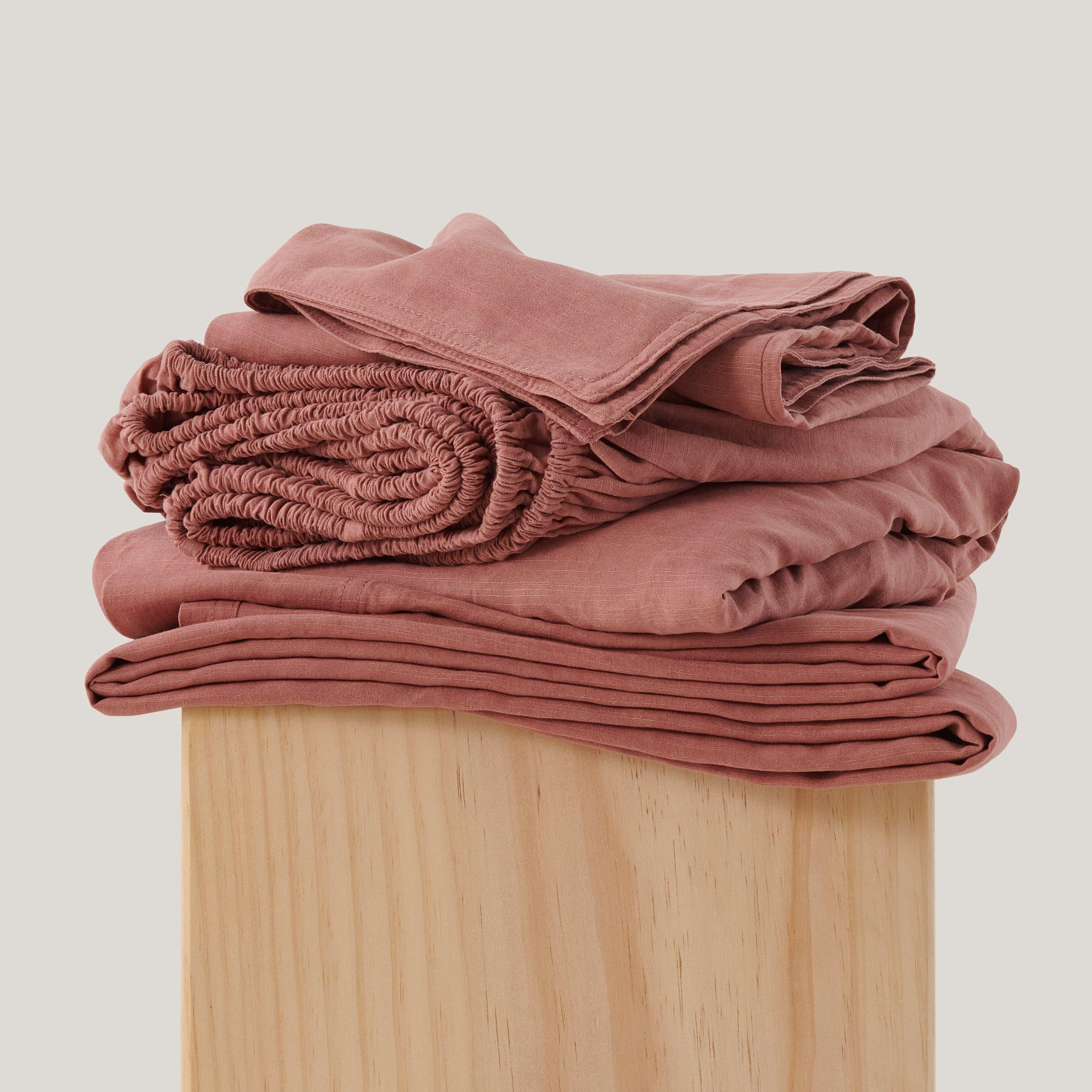 Linen TENCEL™ Lyocell Sheet Set - Double Stitch By Bedsure