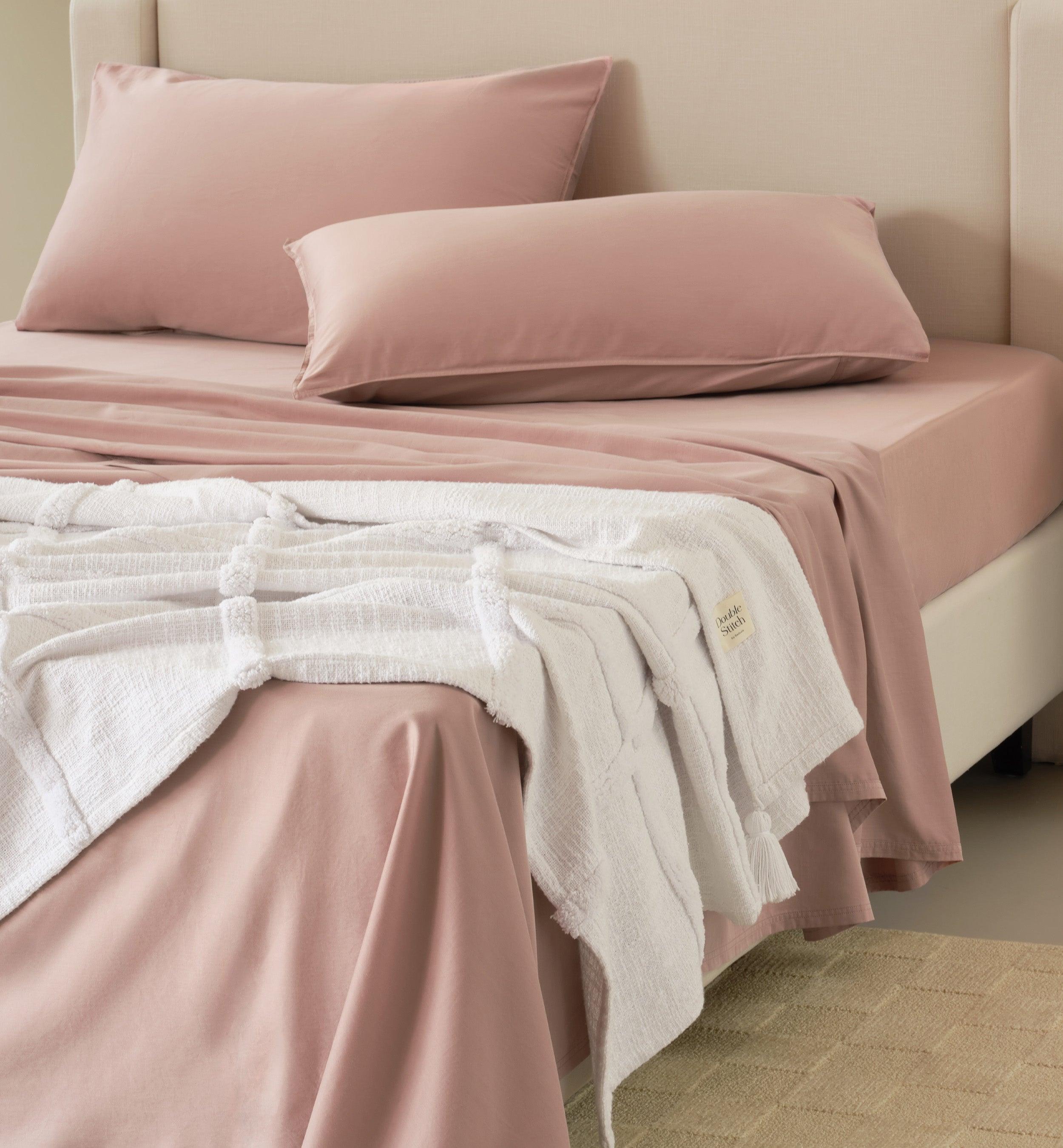 Cotton TENCEL™ Sateen Sheet Set - Double Stitch By Bedsure