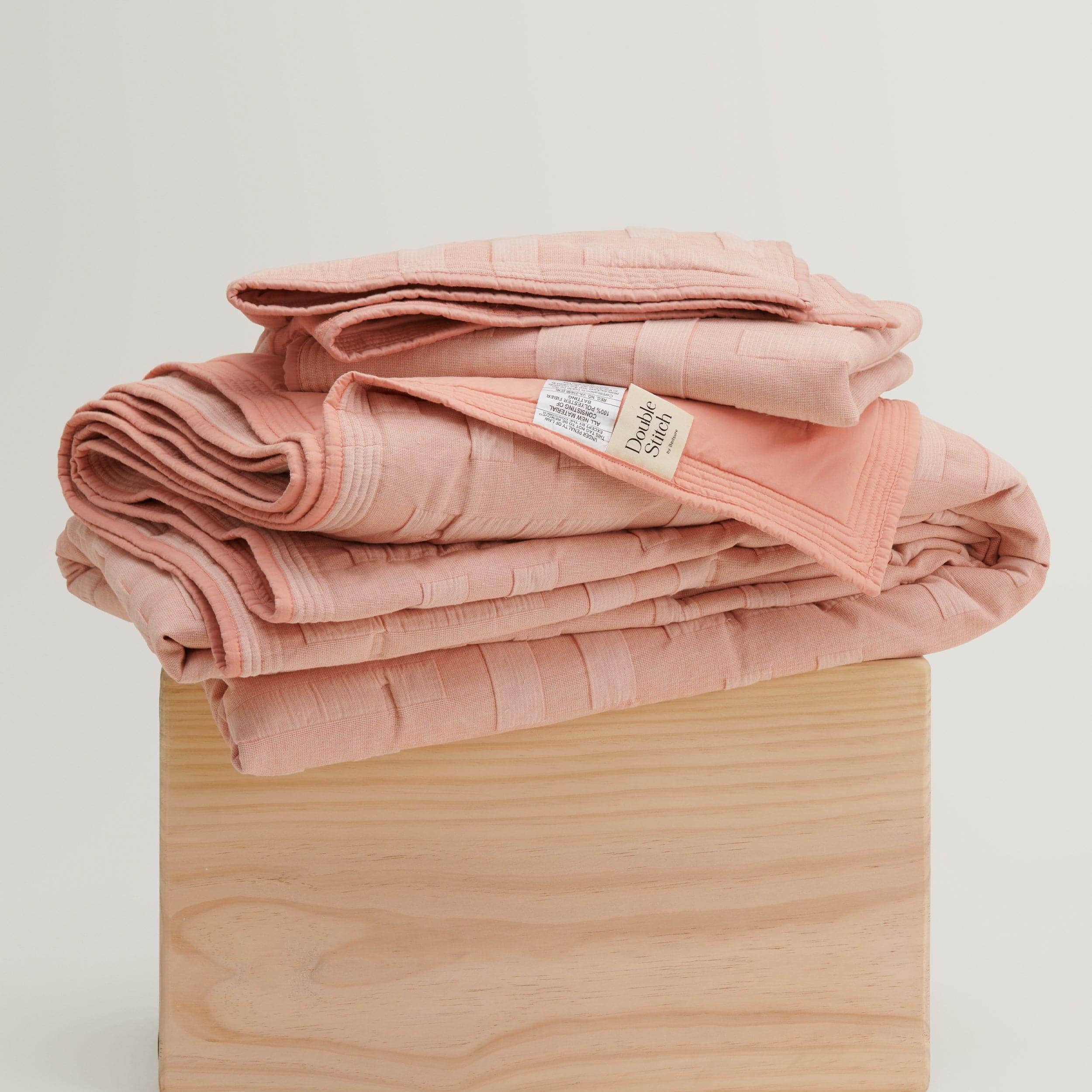 Cotton Jacquard Quilt Set - Double Stitch By Bedsure