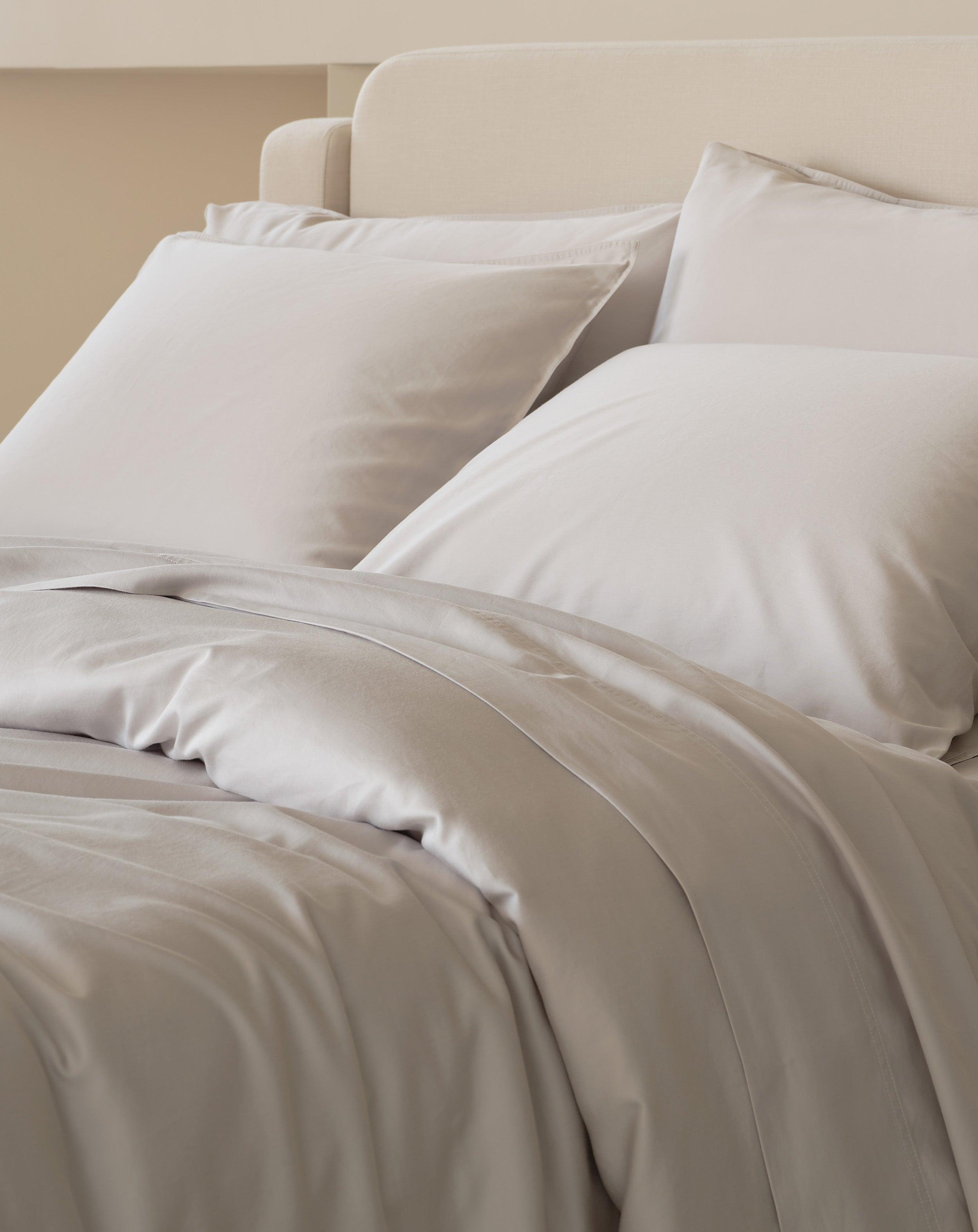 Perfect Blend 6535 Cotton TENCEL™ Sateen Duvet Cover Set - Double Stitch By Bedsure