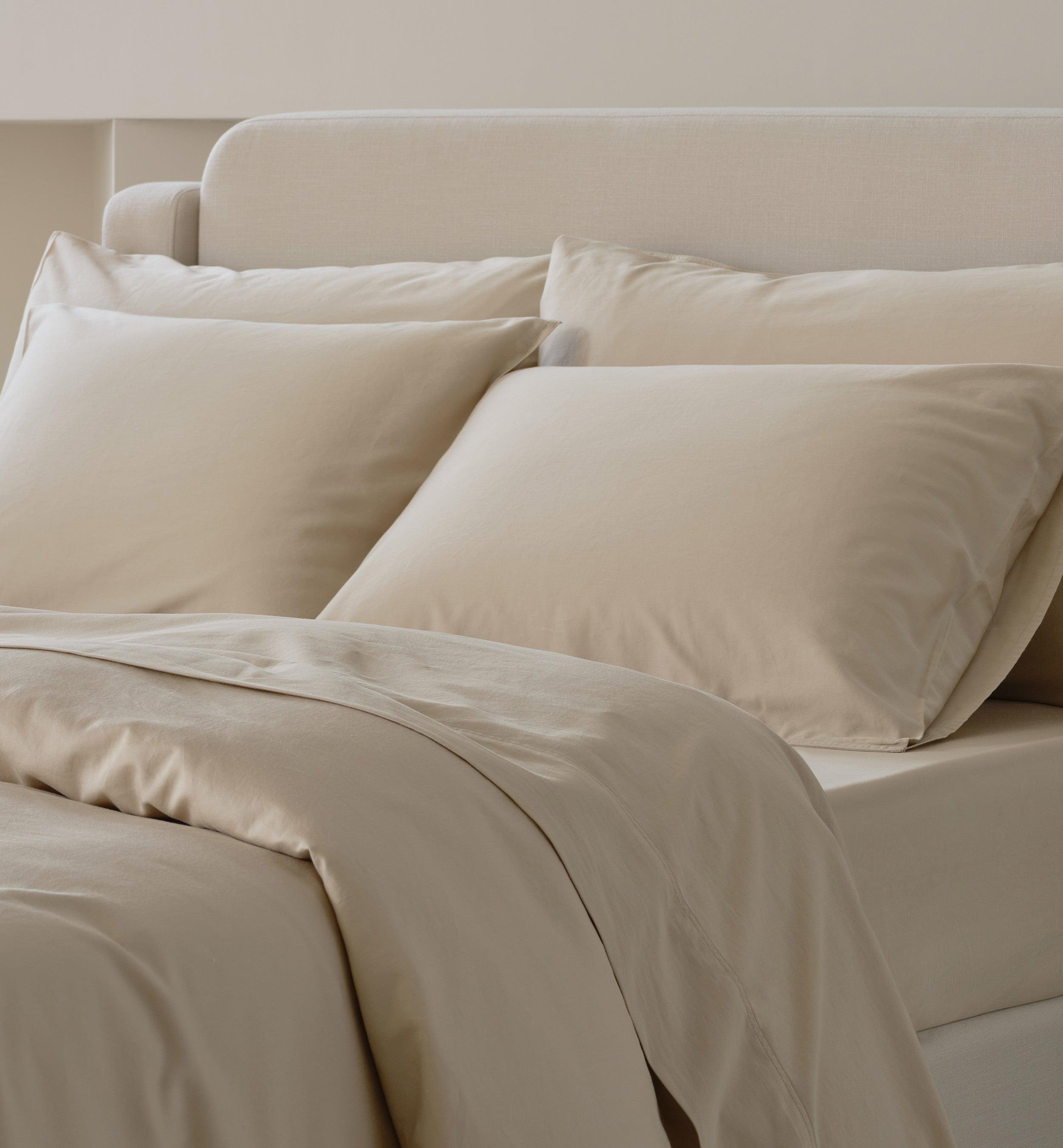 Perfect Blend 6535 Cotton TENCEL™ Sateen Duvet Cover Set - Double Stitch By Bedsure