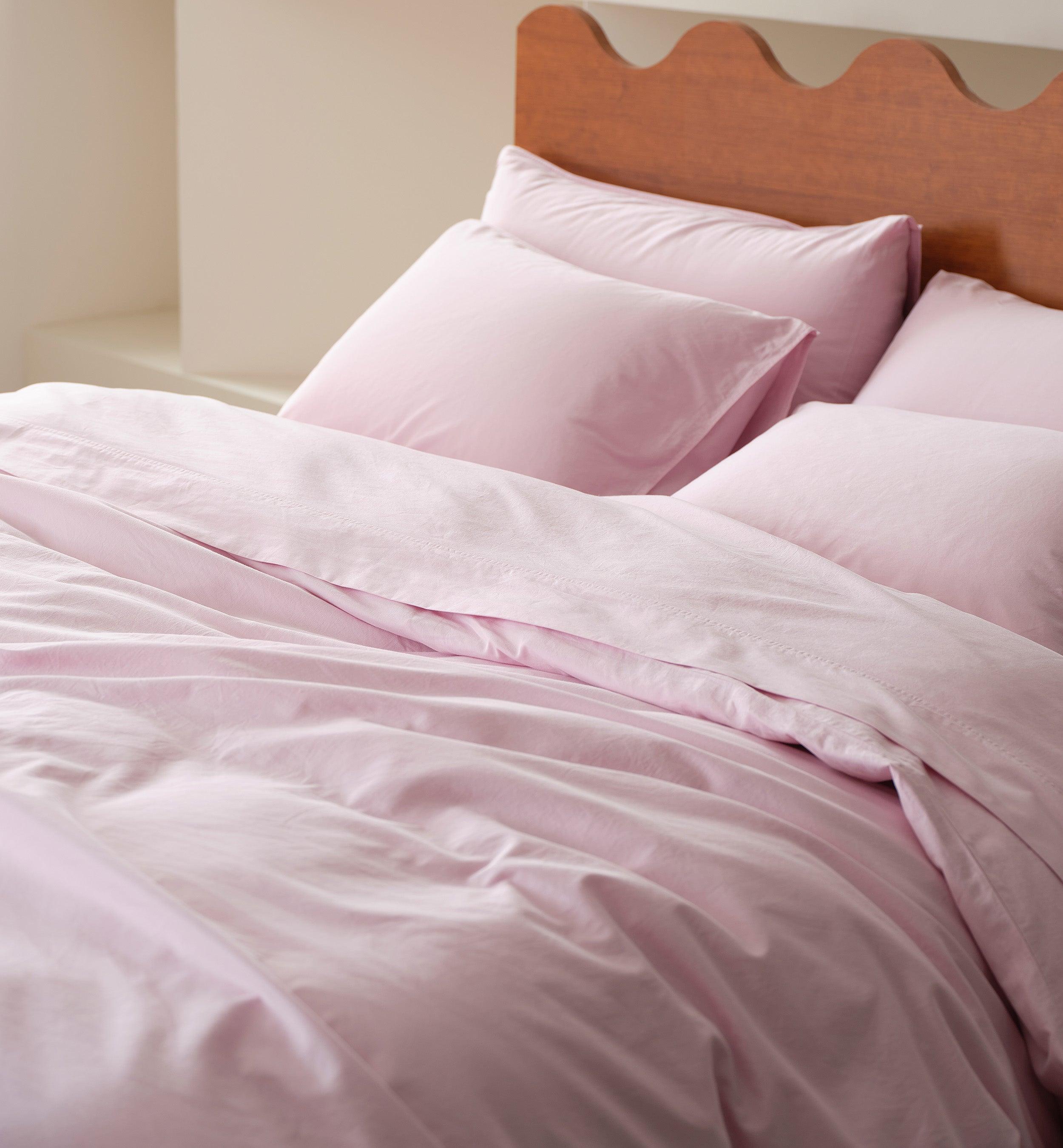 Organic Cotton Duvet Cover Set - Double Stitch By Bedsure