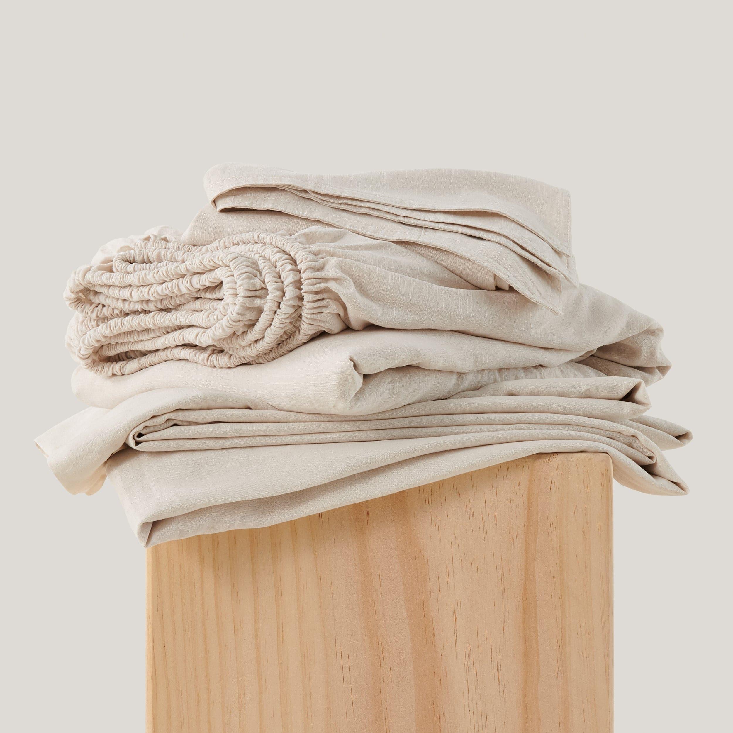 Linen TENCEL™ Lyocell Sheet Set - Double Stitch By Bedsure