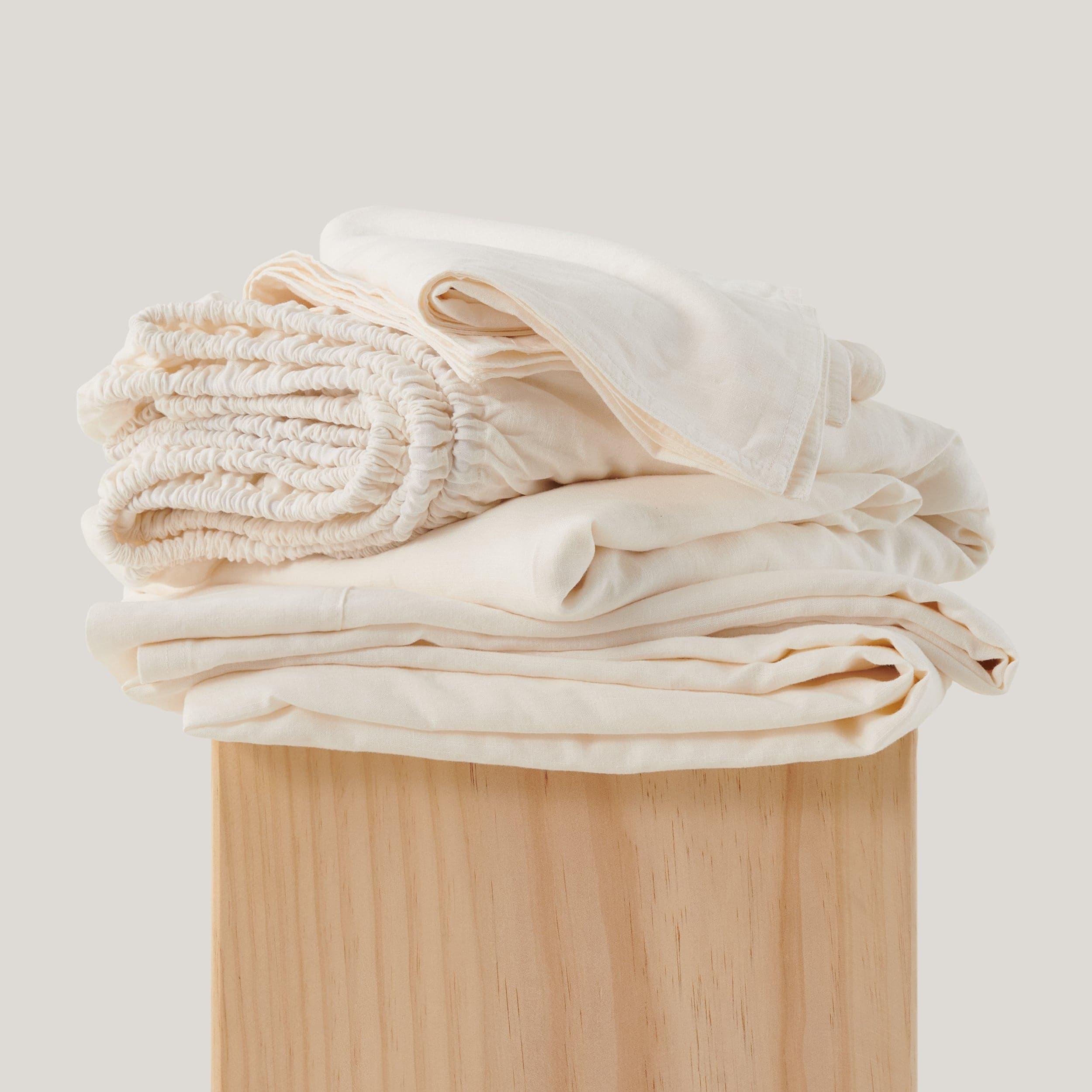 Linen TENCEL™ Lyocell Sheet Set - Double Stitch By Bedsure