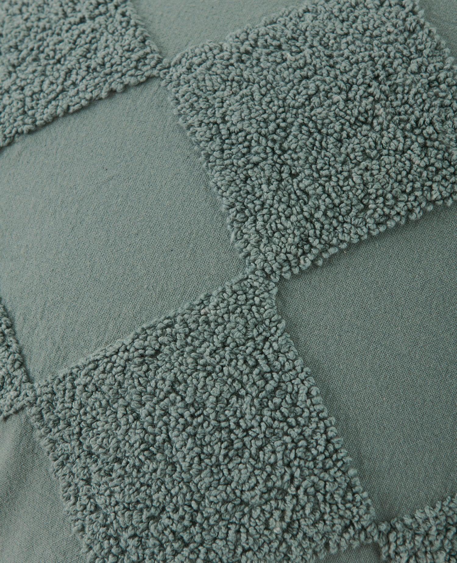Tufted Checkered Cotton Throw Pillow Cover - Double Stitch By Bedsure
