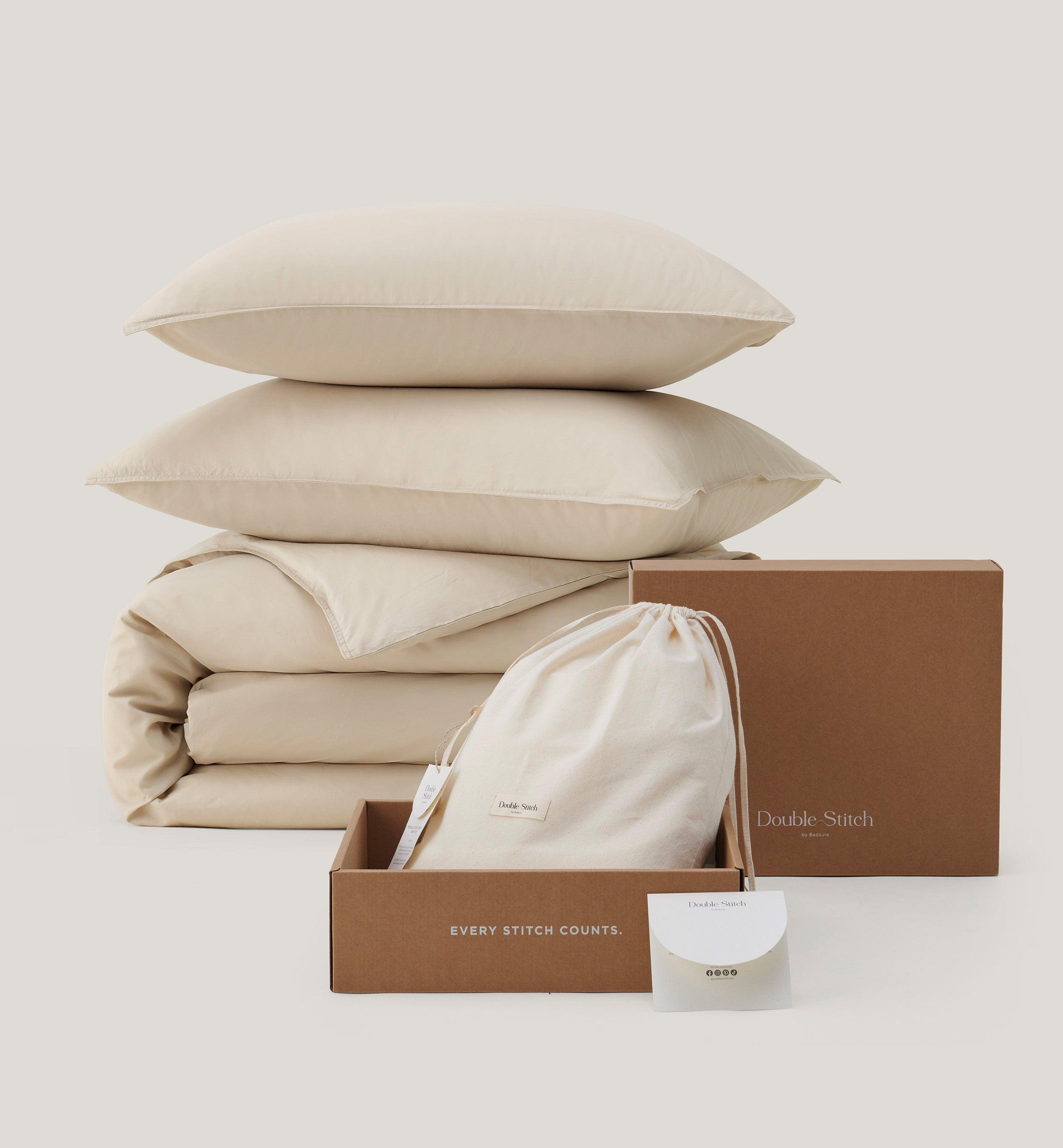 Cotton TENCEL™ Percale Duvet Cover Set - Double Stitch By Bedsure