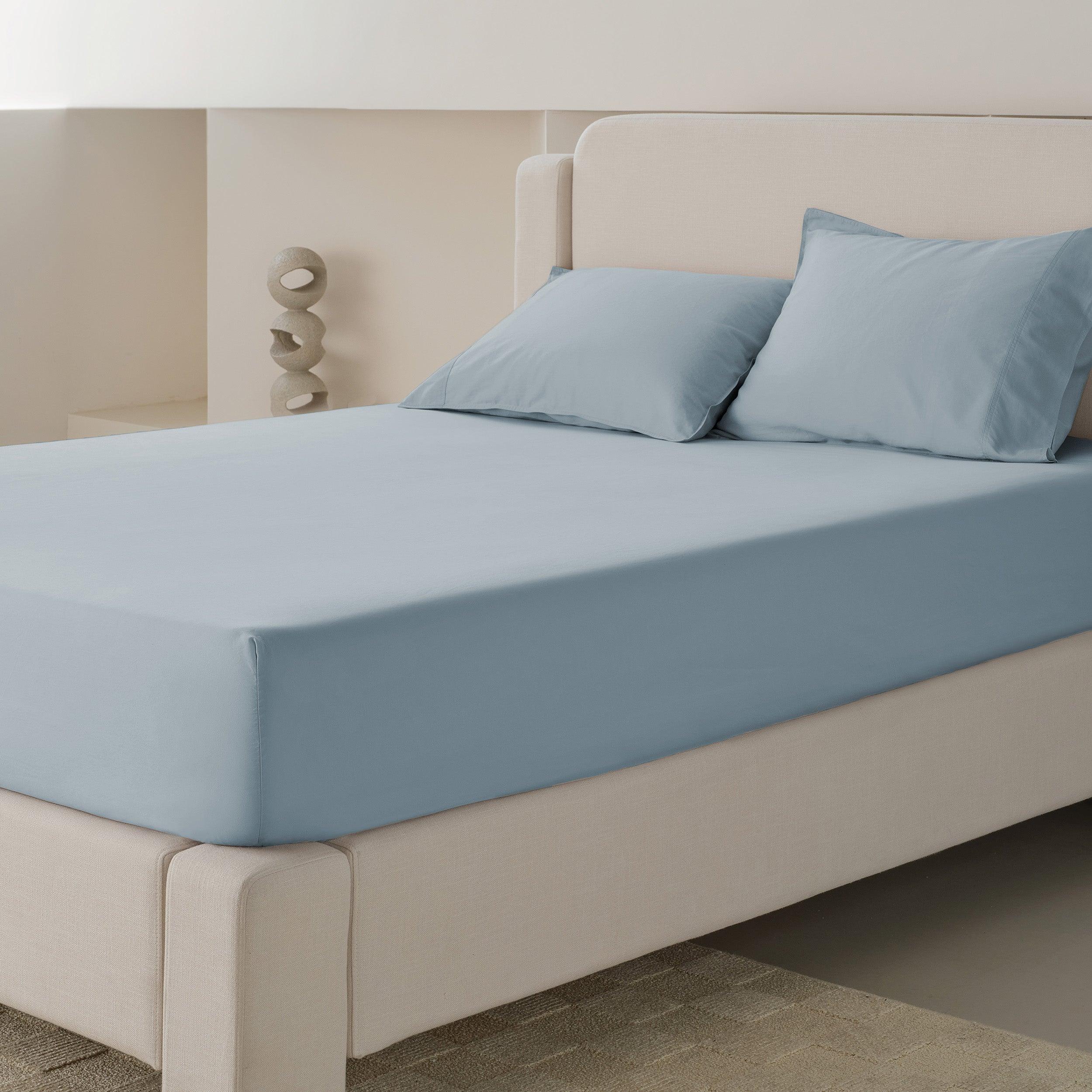 Cotton TENCEL™ Sateen Fitted Sheet - Double Stitch By Bedsure