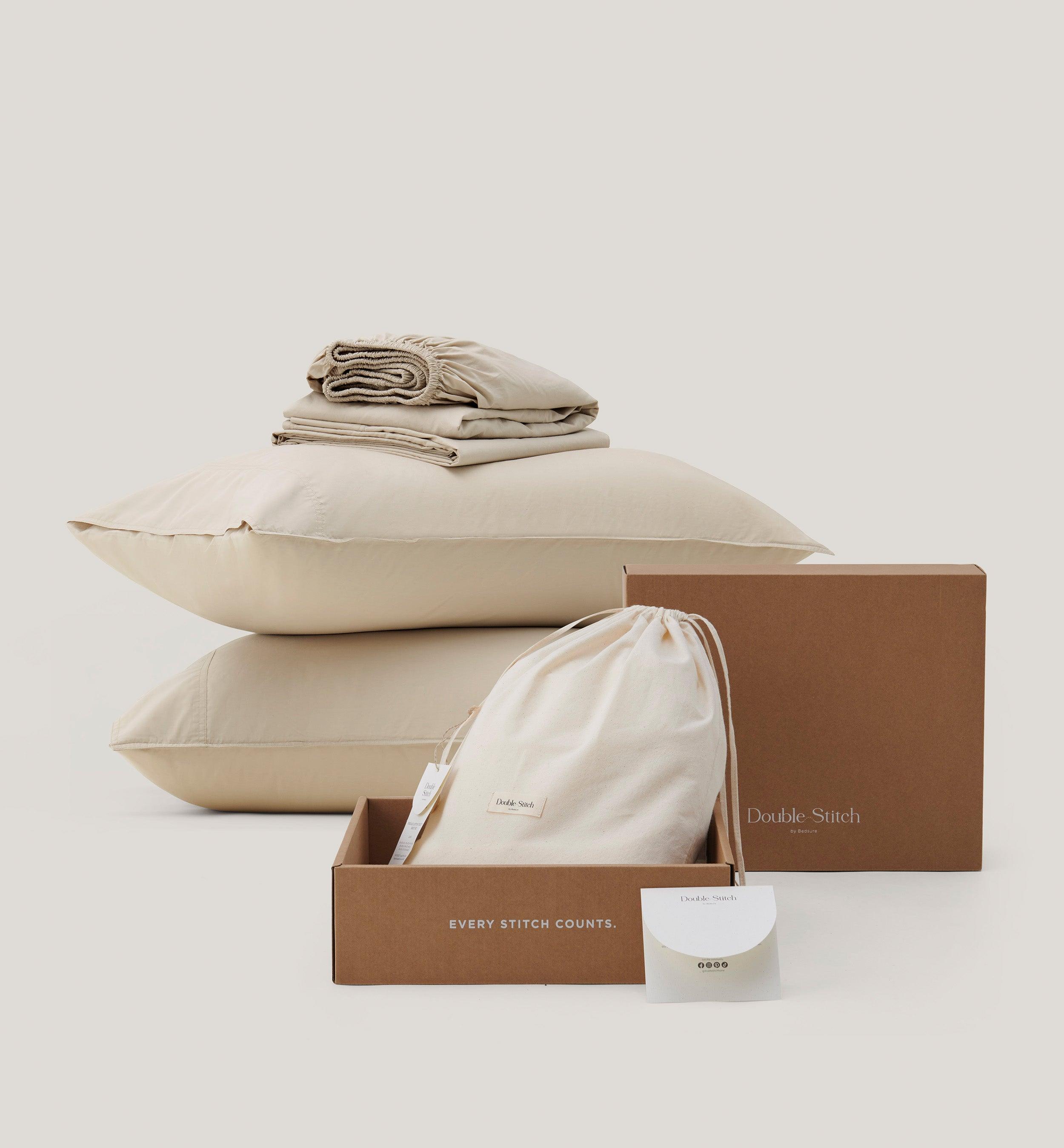 Perfect Blend 6535 Cotton TENCEL™ Percale Sheet Set - Double Stitch By Bedsure