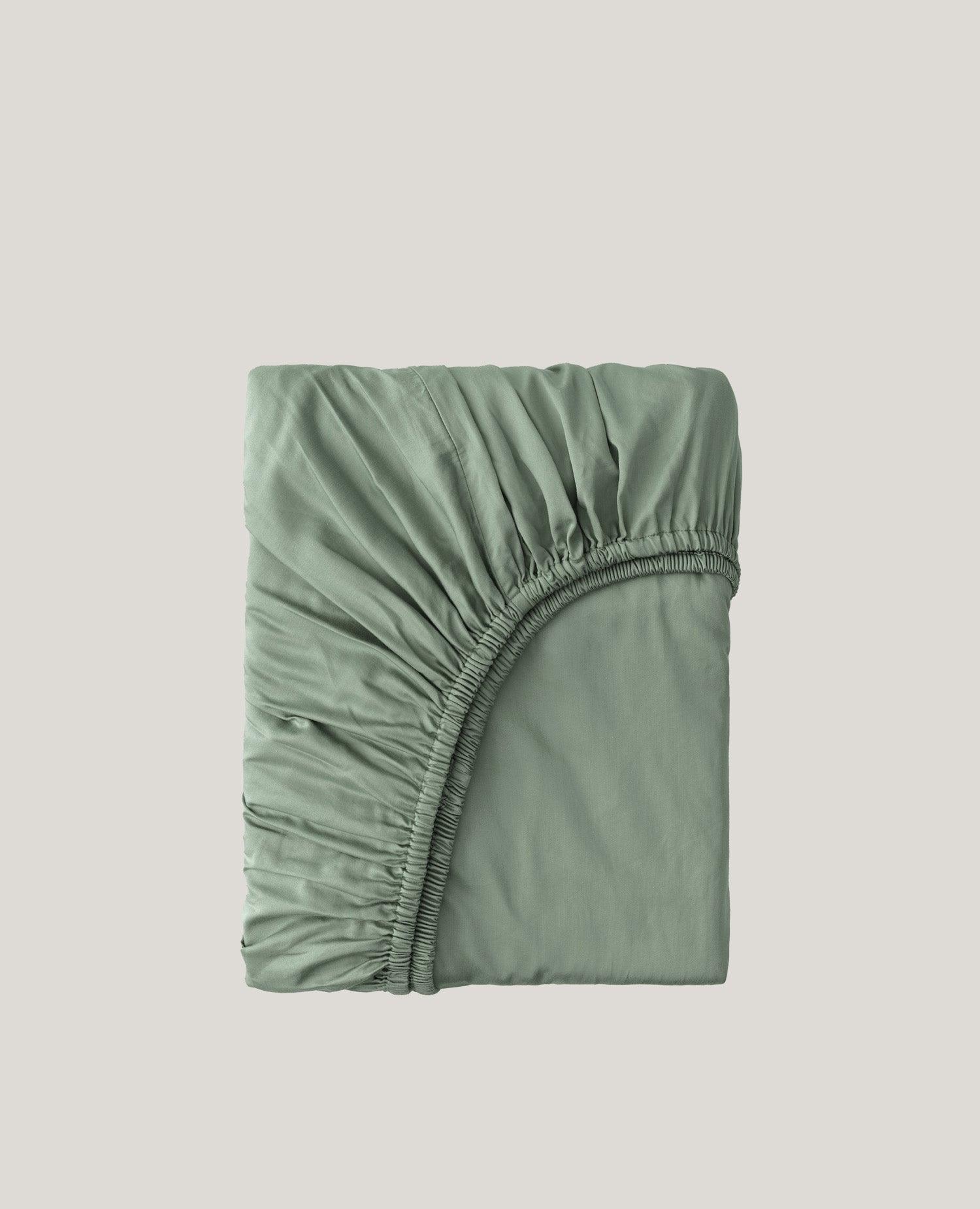 Cotton TENCEL™ Sateen Fitted Sheet - Double Stitch By Bedsure