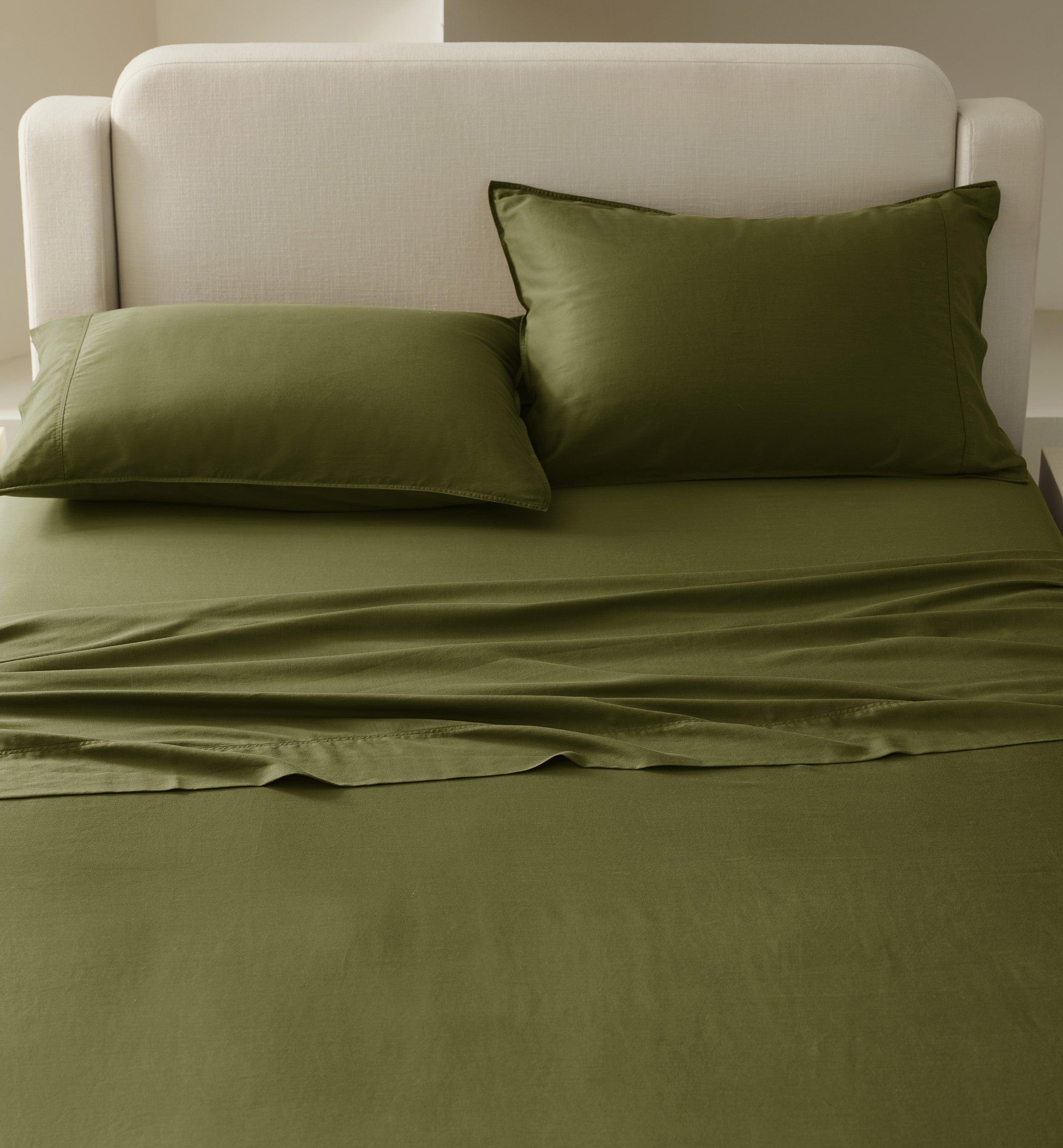 Cotton TENCEL™ Sateen Sheet Set - Double Stitch By Bedsure