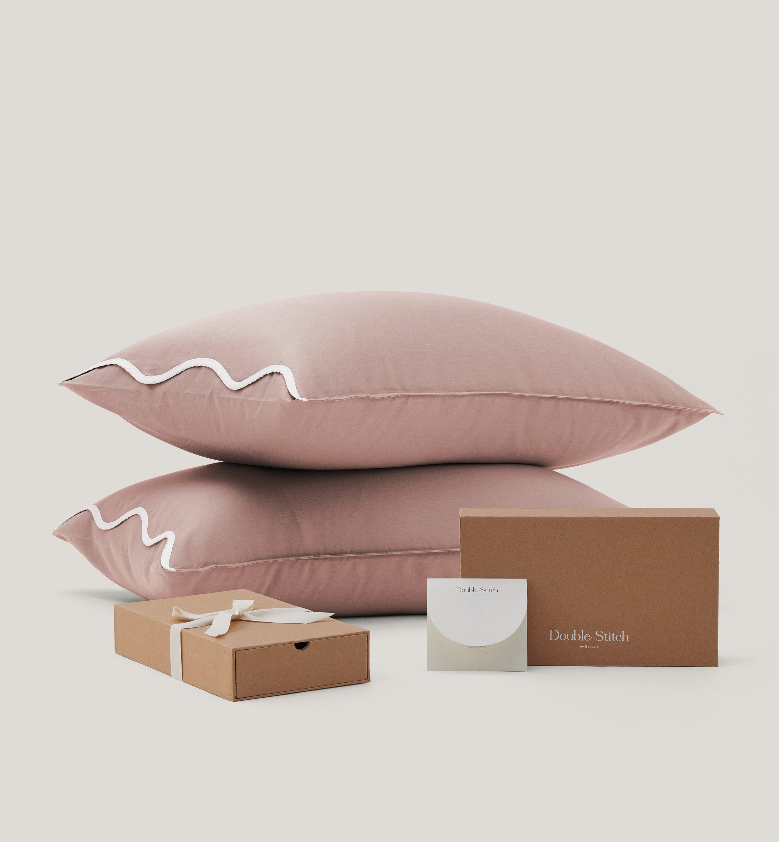 Cotton TENCEL™ Scalloped Pillowcases - Double Stitch By Bedsure