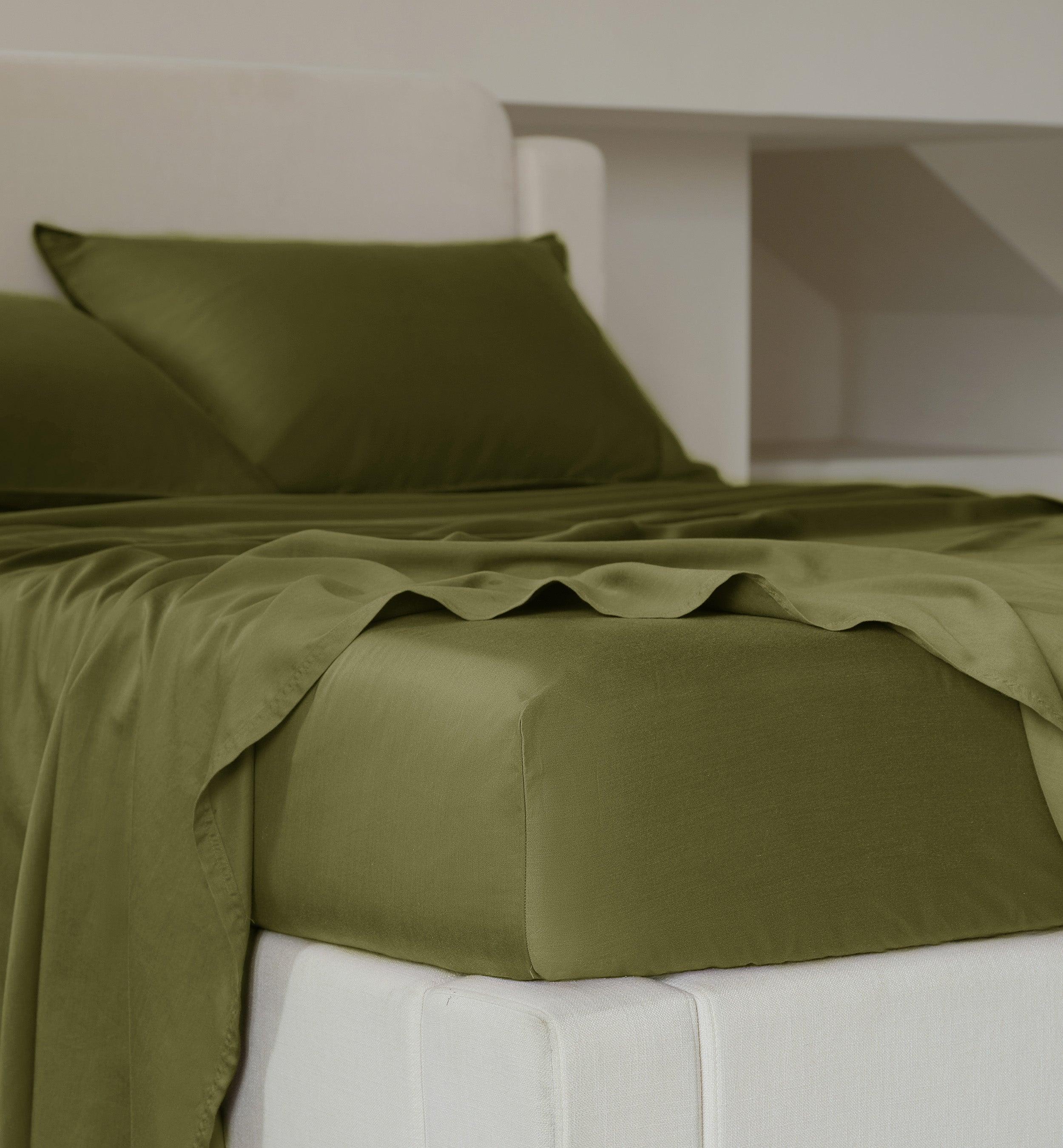 Cotton TENCEL™ Sateen Sheet Set - Double Stitch By Bedsure