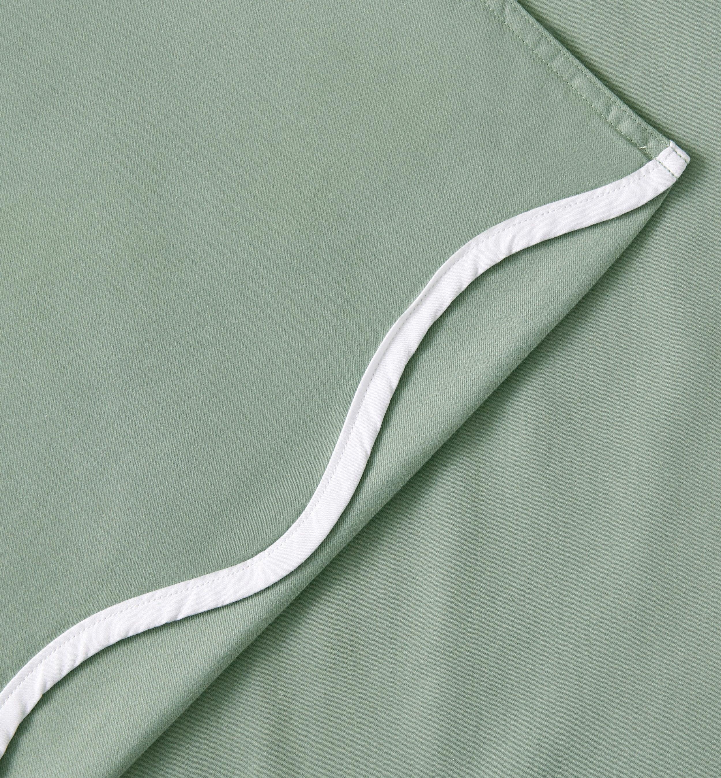 Cotton TENCEL™ Scalloped Pillowcases - Double Stitch By Bedsure