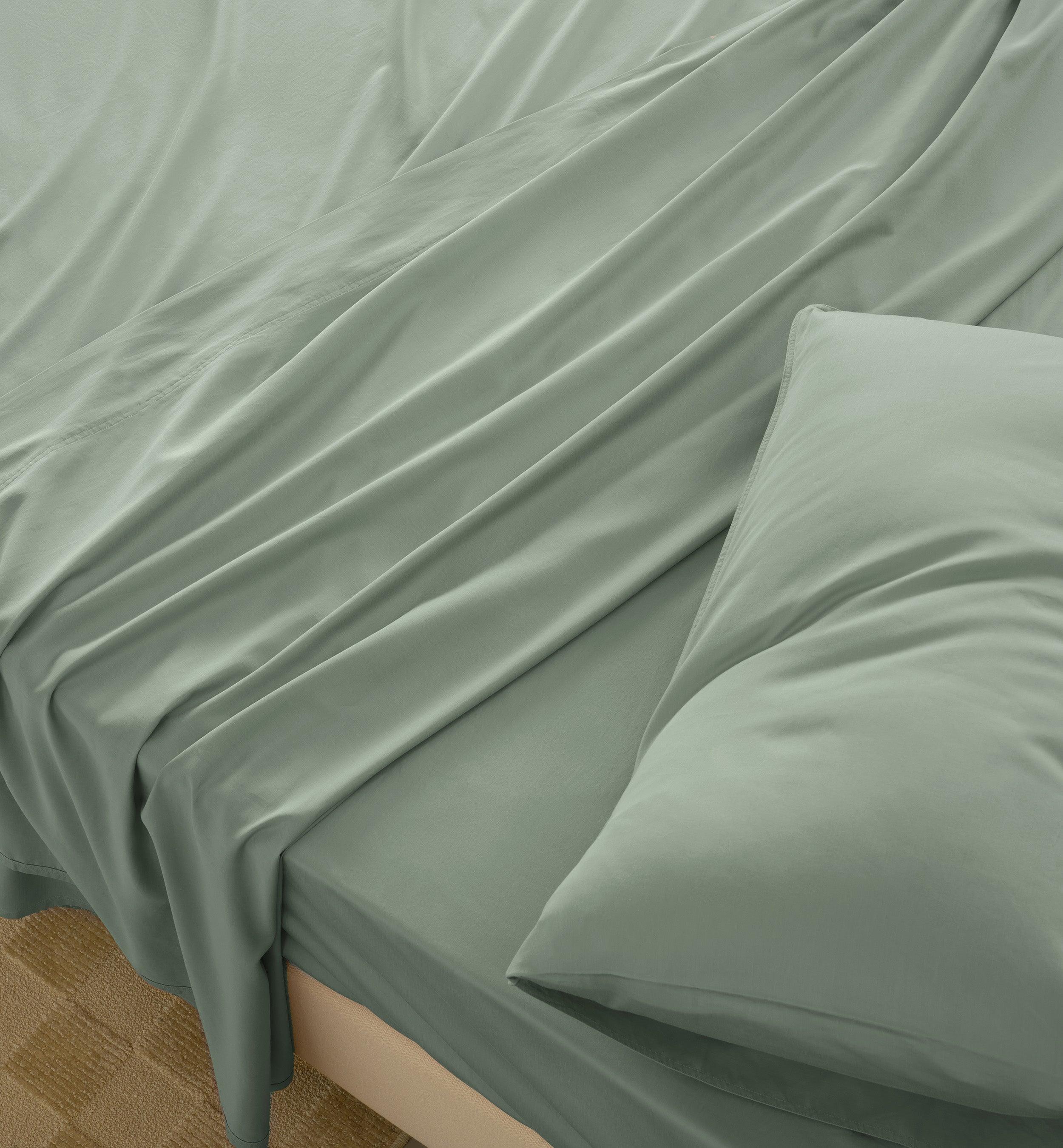Cotton TENCEL™ Sateen Sheet Set - Double Stitch By Bedsure
